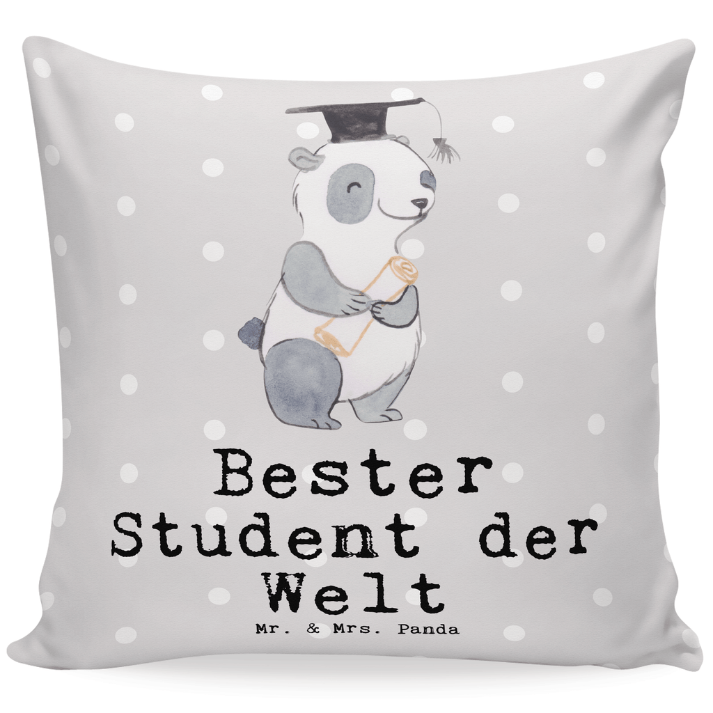 40x40 Kissen Panda Bester Student der Welt Kissenhülle, Kopfkissen, Sofakissen, Dekokissen, Motivkissen, sofakissen, sitzkissen, Kissen, Kissenbezüge, Kissenbezug 40x40, Kissen 40x40, Kissenhülle 40x40, Zierkissen, Couchkissen, Dekokissen Sofa, Sofakissen 40x40, Dekokissen 40x40, Kopfkissen 40x40, Kissen 40x40 Waschbar, für, Dankeschön, Geschenk, Schenken, Geburtstag, Geburtstagsgeschenk, Geschenkidee, Danke, Bedanken, Mitbringsel, Freude machen, Geschenktipp, Student, Studium, Sohn, Spaß, Musterschüler, lustig, Studienabschluss, witzig, Universität, Abschluss, Alumni, Uni, Studenten, Hochschule