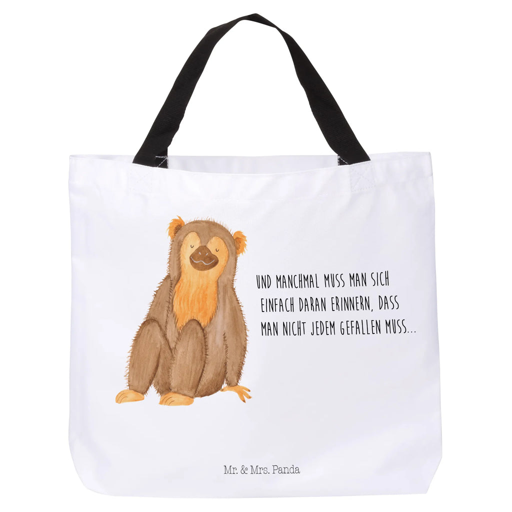 Shopper Affe Beutel, Einkaufstasche, Tasche, Strandtasche, Einkaufsbeutel, Shopper, Schultasche, Freizeittasche, Tragebeutel, Schulbeutel, Alltagstasche, Afrika, Wildtiere, Affe, Äffchen, Affen, Selbstliebe, Respekt, Motivation, Selbstachtung, Liebe, Selbstbewusstsein, Selfcare