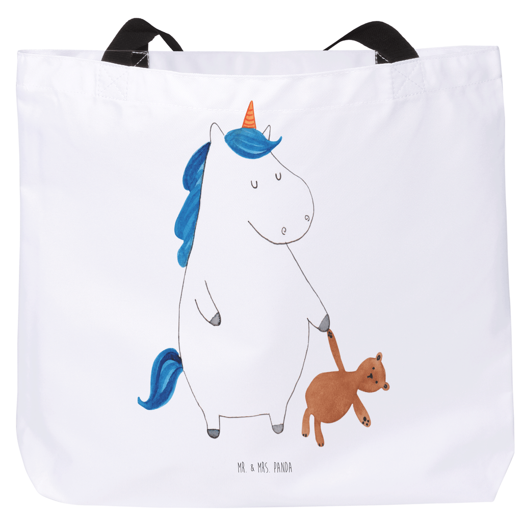 Shopper Einhorn Teddy Beutel, Einkaufstasche, Tasche, Strandtasche, Einkaufsbeutel, Shopper, Schultasche, Freizeittasche, Tragebeutel, Schulbeutel, Alltagstasche, Einhorn, Einhörner, Einhorn Deko, Pegasus, Unicorn, schlafen, gute Nacht, Single, Bett, Träumen, Freundin, Singleleben