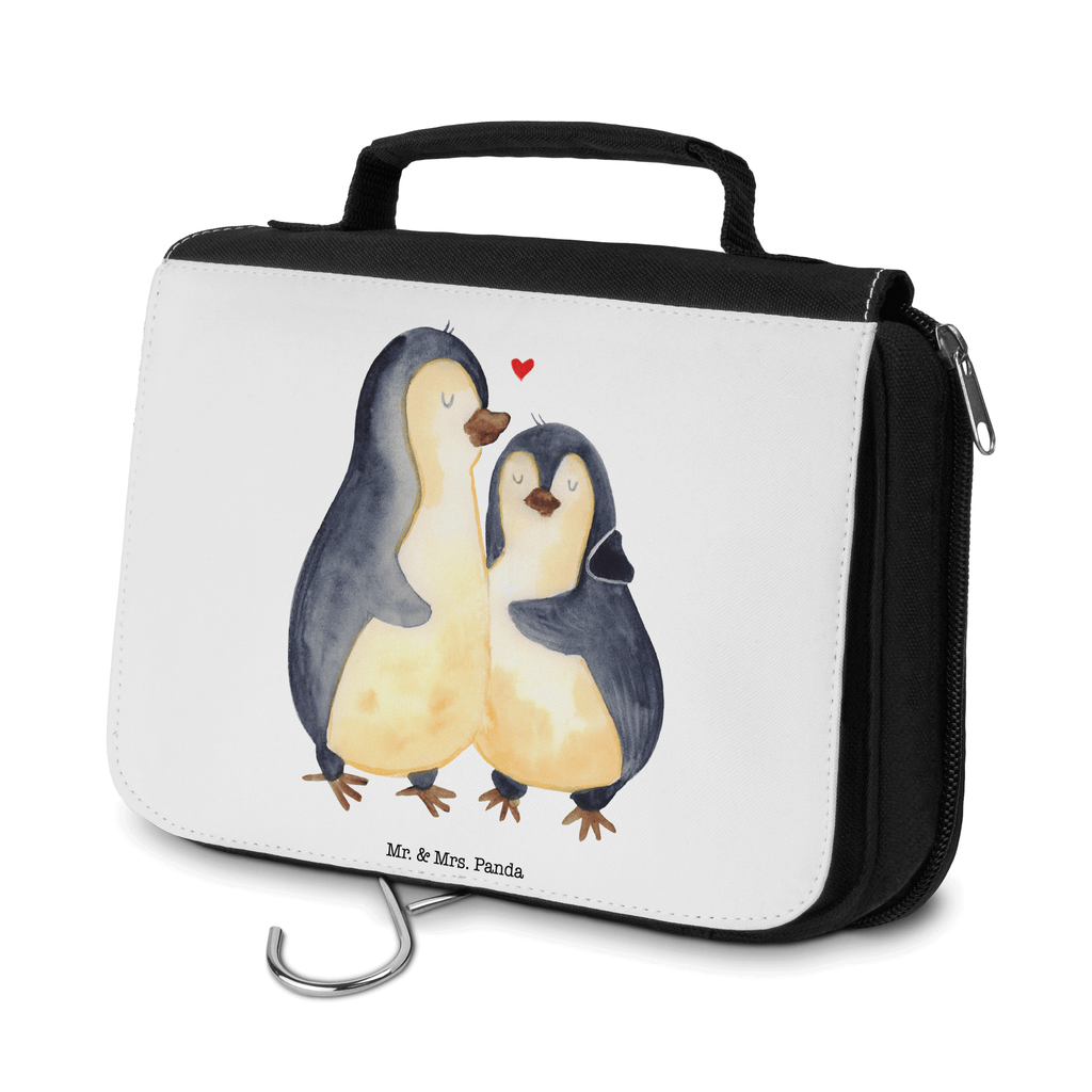 Kulturbeutel Pinguin umarmen Kulturbeutel, Zum Aufhängen, Waschtasche, Kosmetiktasche, Damen, Herren, Aufbewahrungstasche, Schminktasche, Kosmetikbeutel, Organizer, Kulturtasche, Schminkutensil, Pinguin, Liebe, Liebespaar, Liebesbeweis, Liebesgeschenk, Verlobung, Jahrestag, Hochzeitstag, Hochzeit, Hochzeitsgeschenk