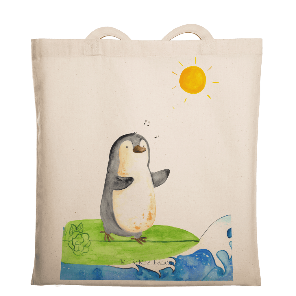 Tragetasche Pinguin Surfer Beuteltasche, Beutel, Einkaufstasche, Jutebeutel, Stoffbeutel, Tasche, Shopper, Umhängetasche, Strandtasche, Schultertasche, Stofftasche, Tragetasche, Badetasche, Jutetasche, Einkaufstüte, Laptoptasche, Pinguin, Pinguine, surfen, Surfer, Hawaii, Urlaub, Wellen, Wellen reiten, Portugal