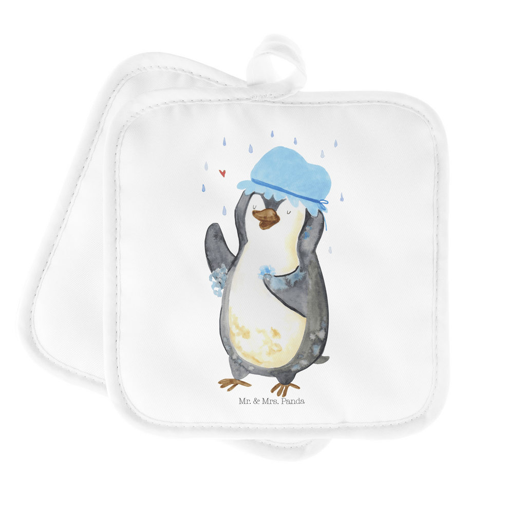 2er Set Topflappen  Pinguin Duschen Topflappen, Topfuntersetzer, Ofenhandschuh, Topflappen Set, Topflappen lustig, Topflappen mit Spruch, Ofenhandschuhe, Topfhandschuhe, Topfhandschuh, Topflappenset, Topflappen 2er Set, Schöne Topflappen, Pinguin, Pinguine, Dusche, duschen, Lebensmotto, Motivation, Neustart, Neuanfang, glücklich sein