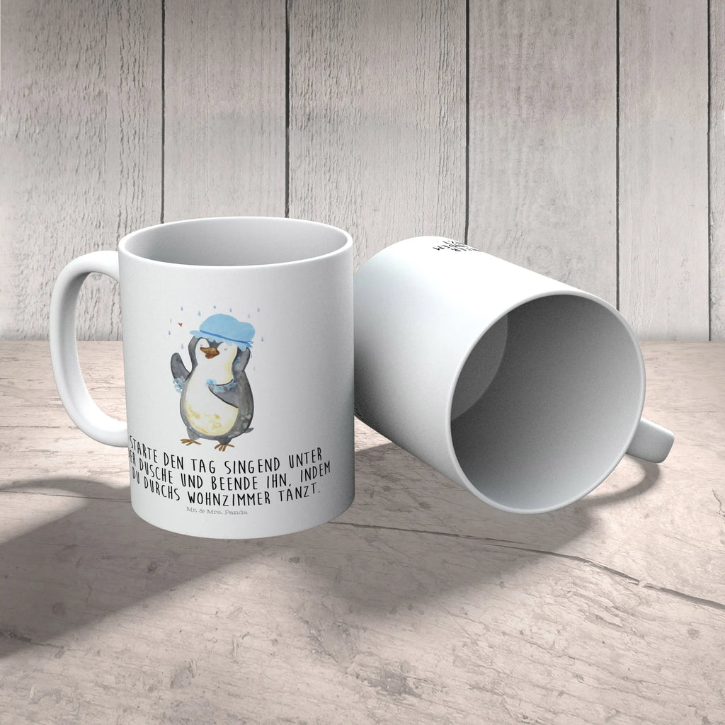 Kindertasse Pinguin duscht Kindertasse, Kinder Tasse, Kunststoff Tasse, Kindergarten Tasse, Trinkbecher, Camping Becher, Kaffeetasse, Kunststoffbecher, Kindergartenbecher, Outdoorgeschirr, Kunststoffgeschirr, Reisebecher, Reisetasse, Kinderbecher, Bruchfeste Tasse, Bruchsichere Tasse, Plastik Tasse, Plastiktasse, Pinguin, Pinguine, Dusche, duschen, Lebensmotto, Motivation, Neustart, Neuanfang, glücklich sein