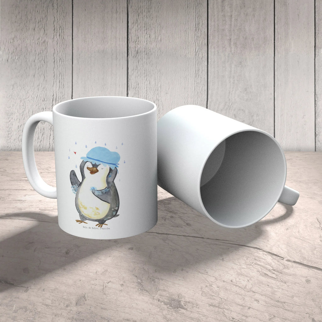 Kindertasse Pinguin duscht Kindertasse, Kinder Tasse, Kunststoff Tasse, Kindergarten Tasse, Trinkbecher, Camping Becher, Kaffeetasse, Kunststoffbecher, Kindergartenbecher, Outdoorgeschirr, Kunststoffgeschirr, Reisebecher, Reisetasse, Kinderbecher, Bruchfeste Tasse, Bruchsichere Tasse, Plastik Tasse, Plastiktasse, Pinguin, Pinguine, Dusche, duschen, Lebensmotto, Motivation, Neustart, Neuanfang, glücklich sein