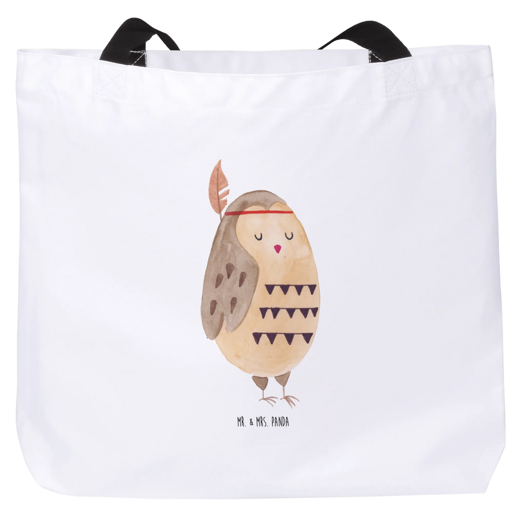 Shopper Eule Federschmuck Beutel, Einkaufstasche, Tasche, Strandtasche, Einkaufsbeutel, Shopper, Schultasche, Freizeittasche, Tragebeutel, Schulbeutel, Alltagstasche, Eule, Eule Deko, Owl, Das Leben ist ein Abenteuer, Reisespruch, Federschmuck, Dekoration