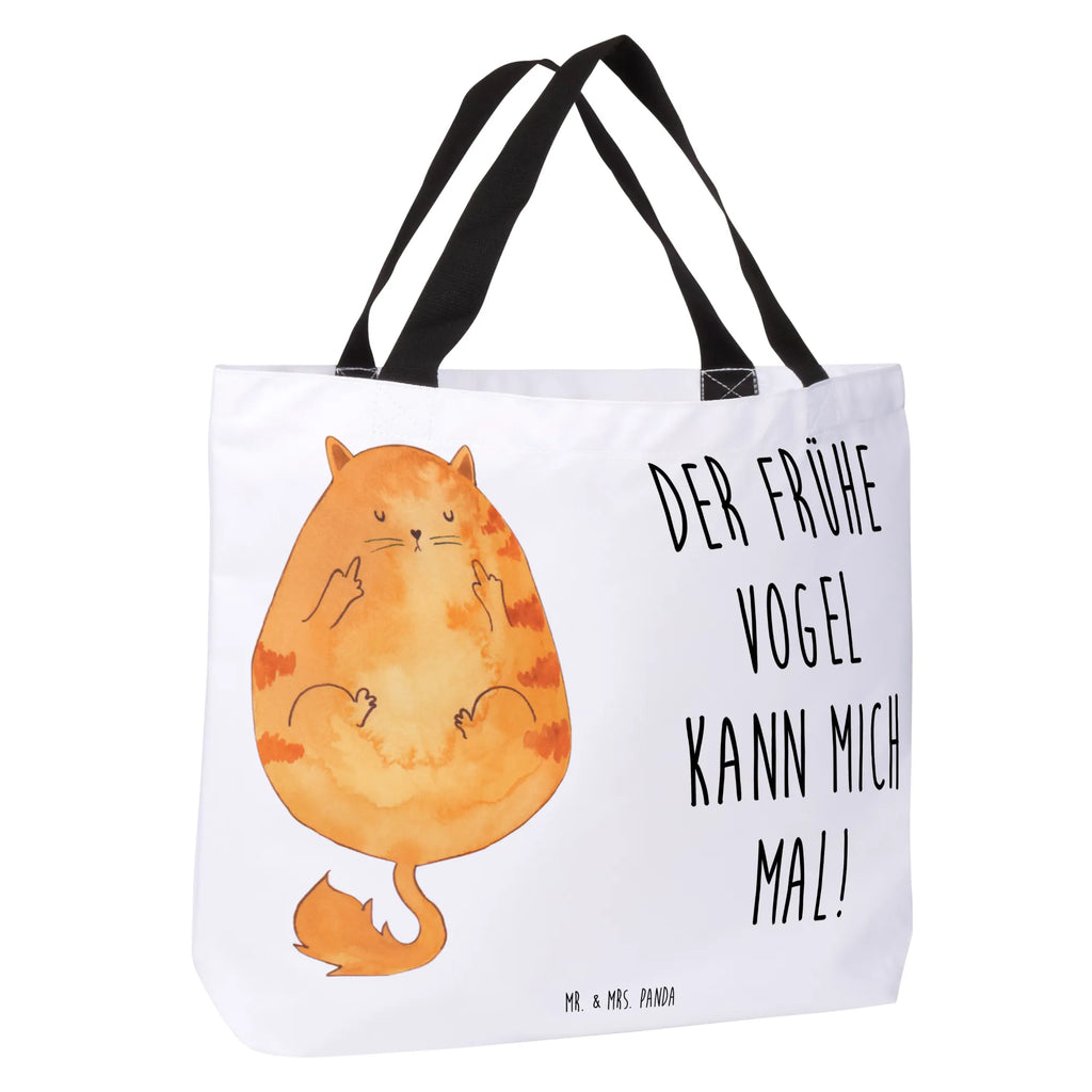 Shopper Katze Frühaufsteher Beutel, Einkaufstasche, Tasche, Strandtasche, Einkaufsbeutel, Shopper, Schultasche, Freizeittasche, Tragebeutel, Schulbeutel, Alltagstasche, Katze, Katzenmotiv, Katzenfan, Katzendeko, Katzenfreund, Katzenliebhaber, Katzenprodukte, Katzenartikel, Katzenaccessoires, Katzensouvenirs, Katzenliebhaberprodukte, Katzenmotive, Der frühe Vogel kann mich mal, Morgenmuffel, Frühaufsteher, Kaffee, Katzen, Kater, Mietze