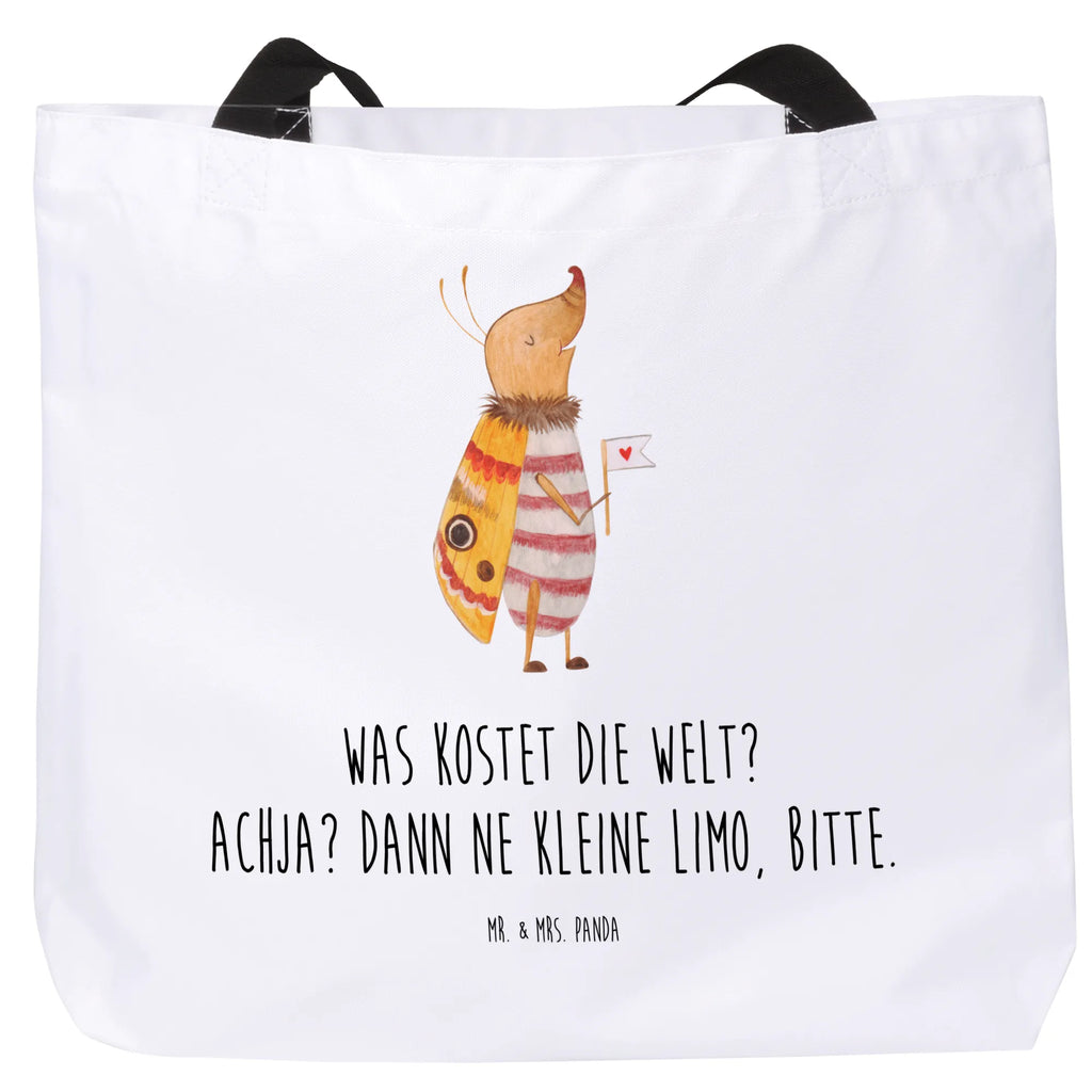 Shopper Nachtfalter mit Fähnchen Beutel, Einkaufstasche, Tasche, Strandtasche, Einkaufsbeutel, Shopper, Schultasche, Freizeittasche, Tragebeutel, Schulbeutel, Alltagstasche, Tiermotive, Gute Laune, lustige Sprüche, Tiere, Nachtfalter, Käfer, Spruch lustig, Spruch witzig, süß, niedlich, Küche Deko, Was kostet die Welt