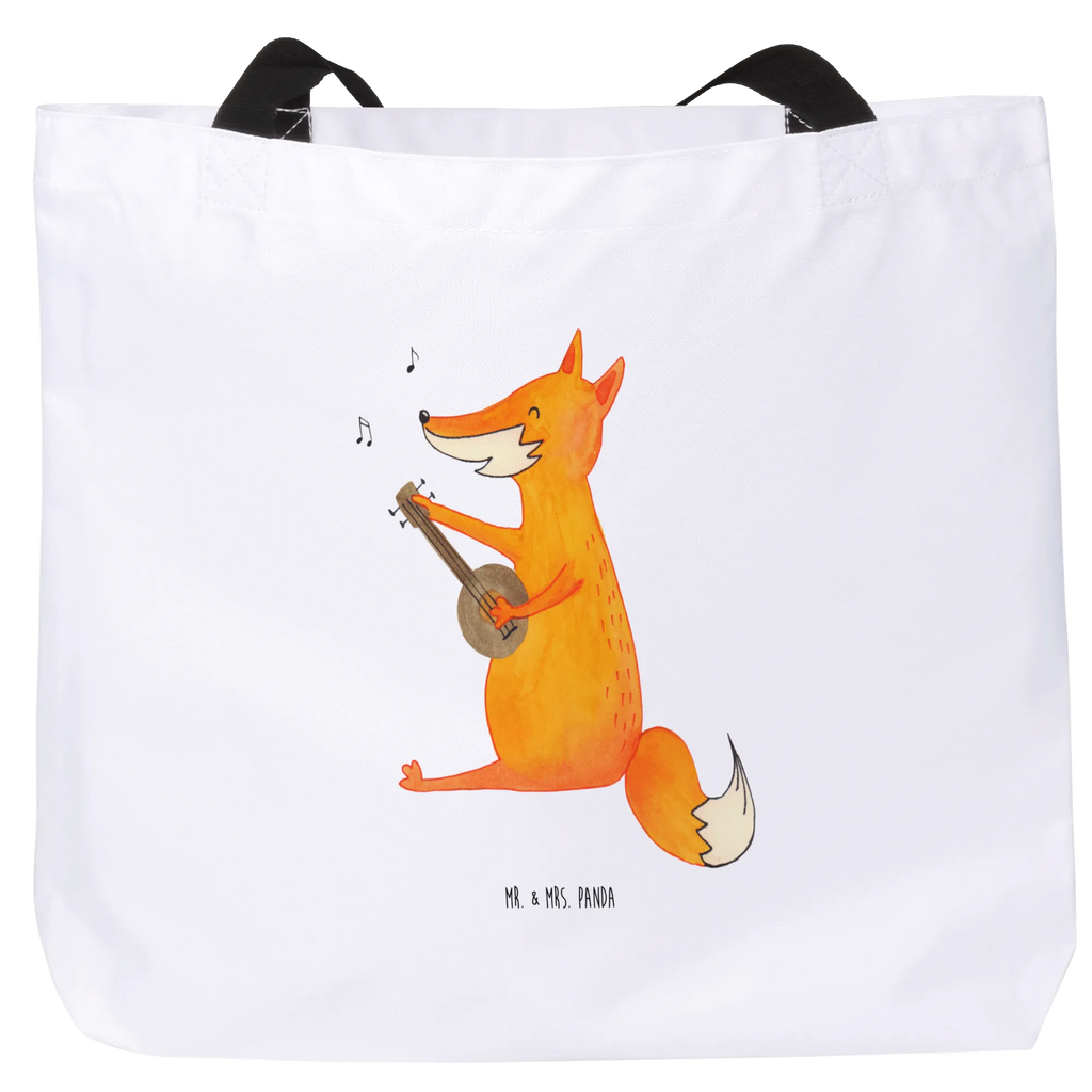 Shopper Fuchs Gitarre Beutel, Einkaufstasche, Tasche, Strandtasche, Einkaufsbeutel, Shopper, Schultasche, Freizeittasche, Tragebeutel, Schulbeutel, Alltagstasche, Fuchs, Füchse, Geschenk Musiker, Musik Spruch, Musikerin, Sänger, Sängerin, Gitarre