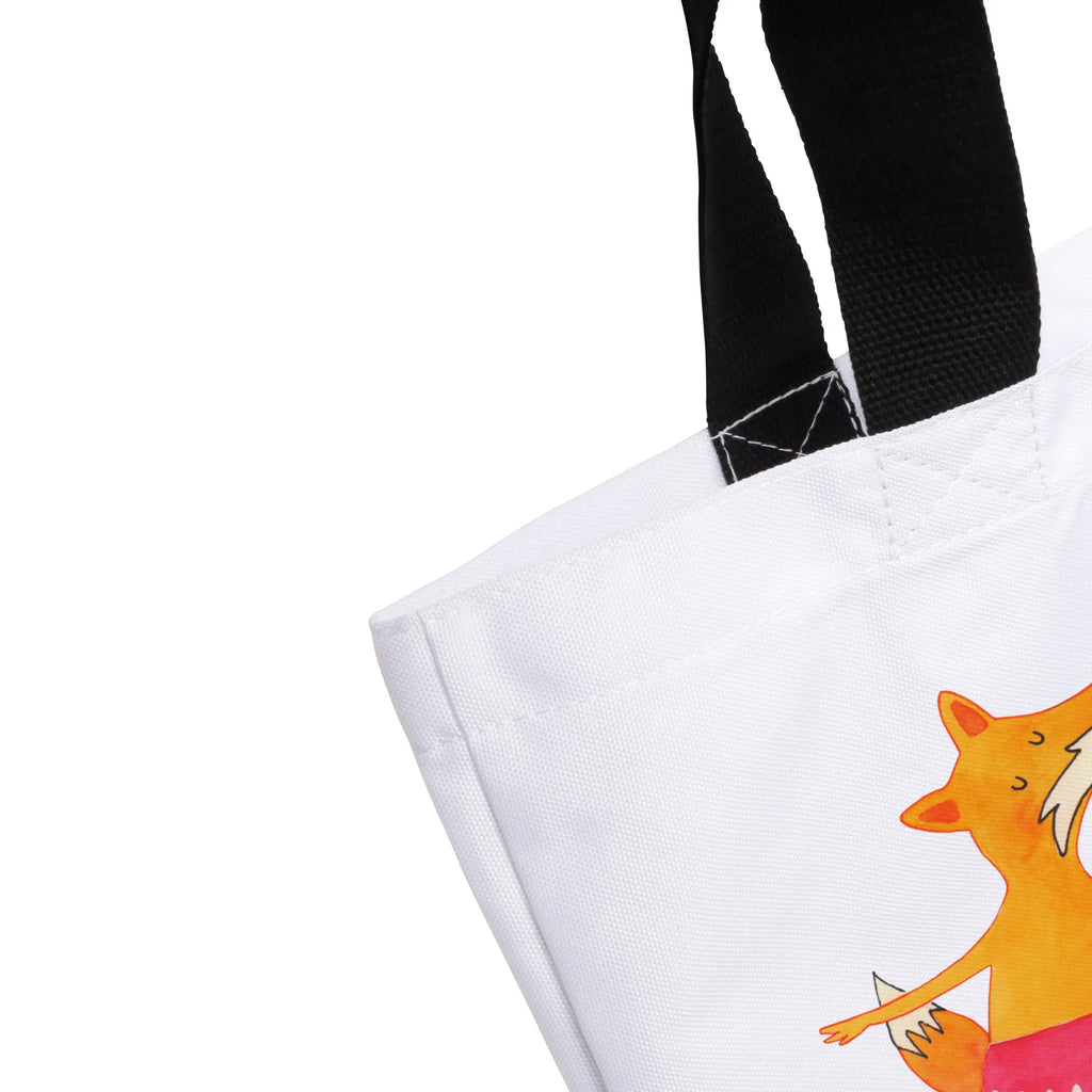 Shopper Fuchs Ballerina Beutel, Einkaufstasche, Tasche, Strandtasche, Einkaufsbeutel, Shopper, Schultasche, Freizeittasche, Tragebeutel, Schulbeutel, Alltagstasche, Fuchs, Fuchs Spruch, Füchse, Füchsin, Ballerina, Ballett, Tänzerin, Tanzen, Party, Einladung, Geburtstag