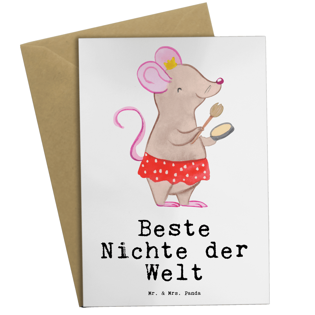 Grußkarte Maus Beste Nichte der Welt Grußkarte, Klappkarte, Einladungskarte, Glückwunschkarte, Hochzeitskarte, Geburtstagskarte, Karte, Ansichtskarten, für, Dankeschön, Geschenk, Schenken, Geburtstag, Geburtstagsgeschenk, Geschenkidee, Danke, Bedanken, Mitbringsel, Freude machen, Geschenktipp, Nichte, Onkel, Tante, Patentante, Patenonkel, Patenkind, Taufe, Tochter der Schwester, Tochter des Bruders, Beste