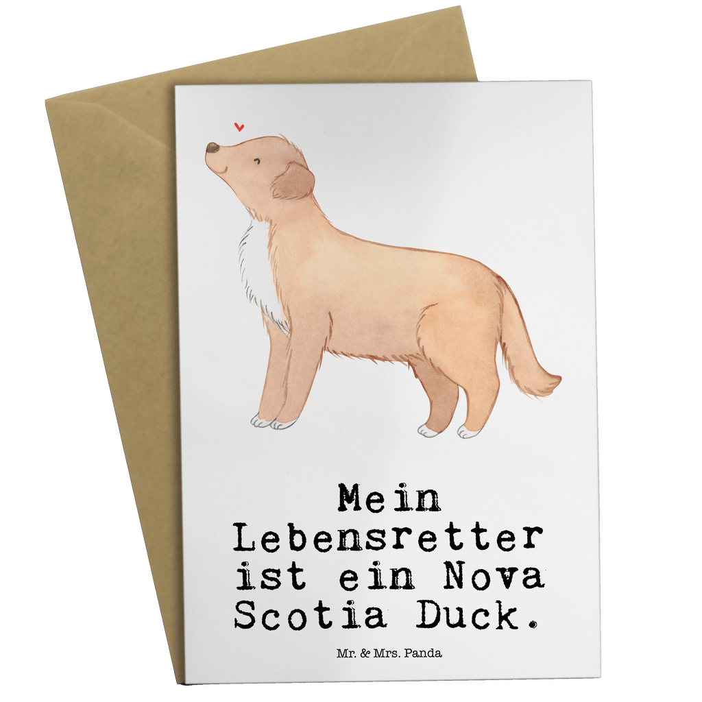 Grußkarte Nova Scotia Duck Lebensretter Grußkarte, Klappkarte, Einladungskarte, Glückwunschkarte, Hochzeitskarte, Geburtstagskarte, Karte, Ansichtskarten, Hund, Hunderasse, Rassehund, Hundebesitzer, Geschenk, Tierfreund, Schenken, Welpe, Nova Scotia Duck Tolling Retriever, Retriever