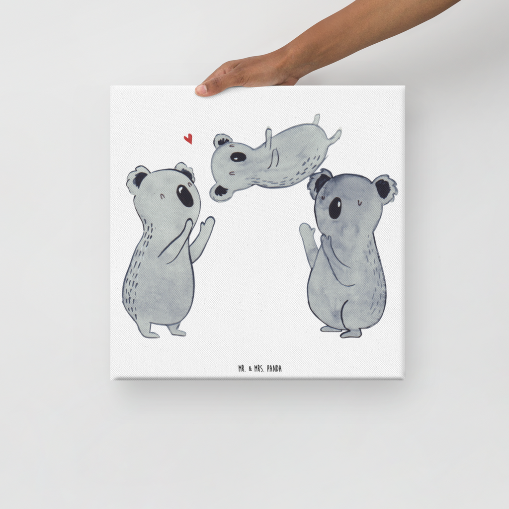 Leinwand Bild Koala Feiern Sich Leinwand, Bild, Kunstdruck, Wanddeko, Dekoration, Geburtstag, Geburtstagsgeschenk, Geschenk, Koala, Familie, Kind, Eltern, Herz, Liebe