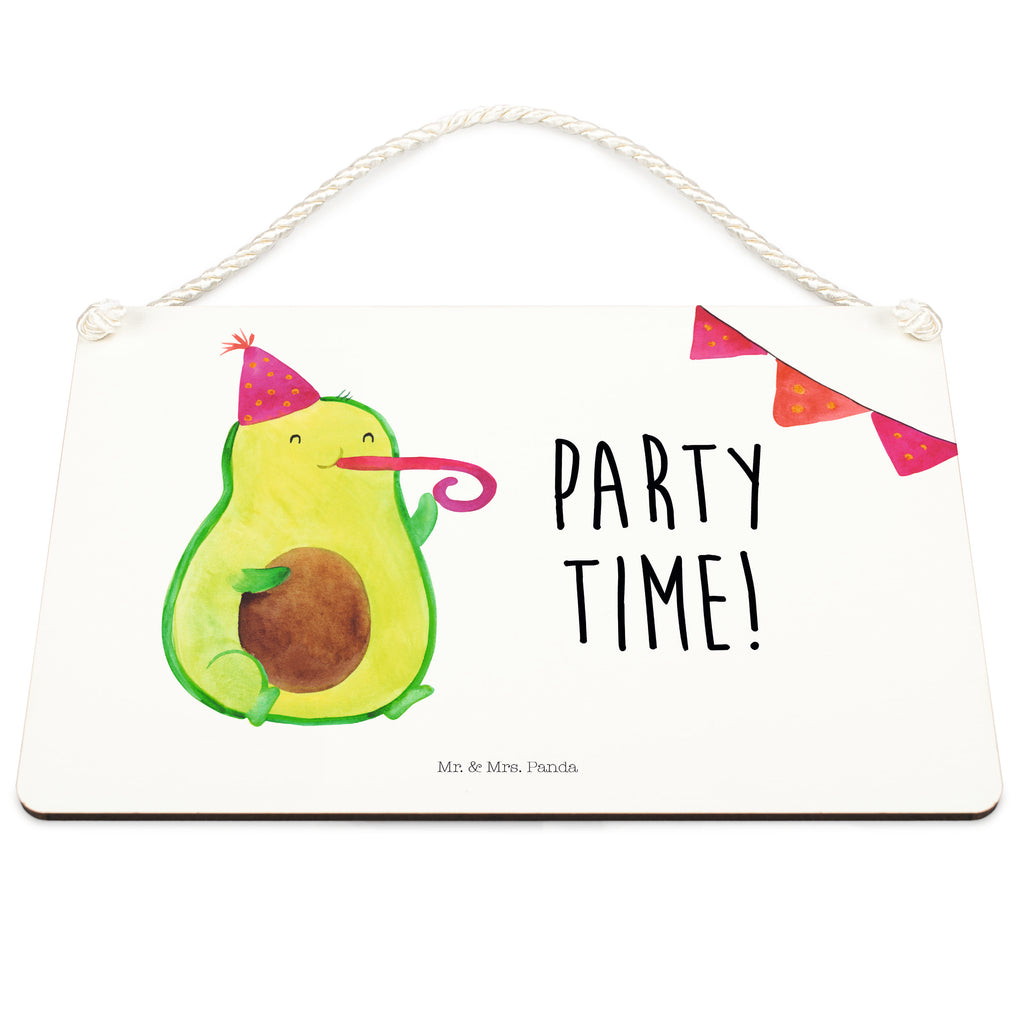 Deko Schild Avocado Party Time Dekoschild, Deko Schild, Schild, Tür Schild, Türschild, Holzschild, Wandschild, Wanddeko, Avocado, Veggie, Vegan, Gesund