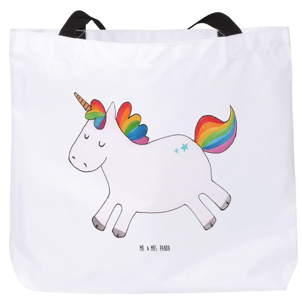 Shopper Einhorn Happy Beutel, Einkaufstasche, Tasche, Strandtasche, Einkaufsbeutel, Shopper, Schultasche, Freizeittasche, Tragebeutel, Schulbeutel, Alltagstasche, Einhorn, Einhörner, Einhorn Deko, Pegasus, Unicorn, glücklich, fröhlich, Spaß, Freude, Lebensfreude, witzig, spannend, Lächeln, Lachen