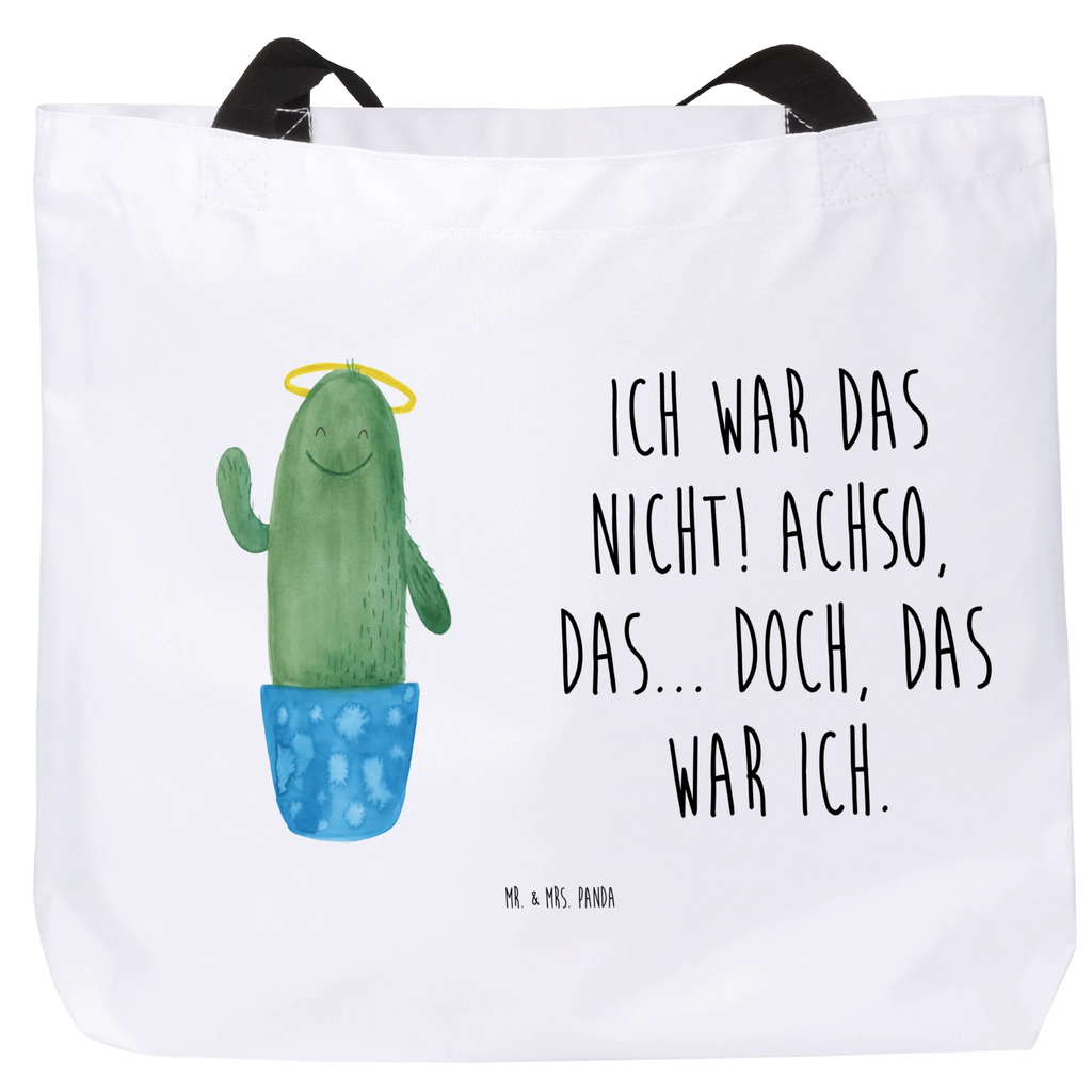 Shopper Kaktus Heilig Beutel, Einkaufstasche, Tasche, Strandtasche, Einkaufsbeutel, Shopper, Schultasche, Freizeittasche, Tragebeutel, Schulbeutel, Alltagstasche, Kaktus, Kakteen, frech, lustig, Kind, Eltern, Familie, Bruder, Schwester, Schwestern, Freundin, Heiligenschein