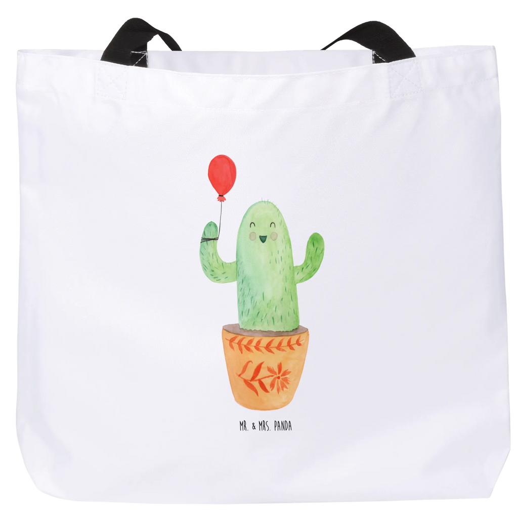 Shopper Kaktus Luftballon Beutel, Einkaufstasche, Tasche, Strandtasche, Einkaufsbeutel, Shopper, Schultasche, Freizeittasche, Tragebeutel, Schulbeutel, Alltagstasche, Kaktus, Kakteen, Luftballon, Neustart, Freude, Büro, Stress, Büroalltag, Freundin, Freund, Ausbildung, Prüfung