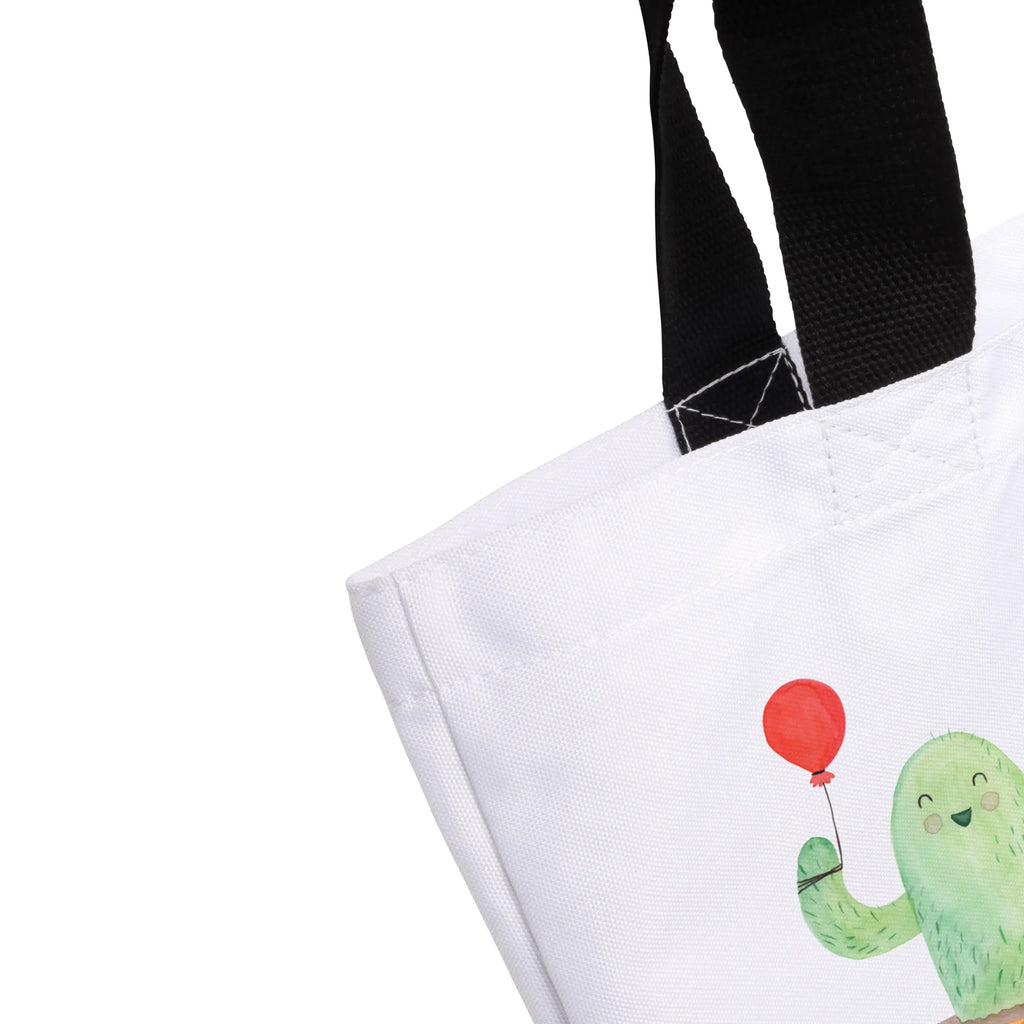 Shopper Kaktus Luftballon Beutel, Einkaufstasche, Tasche, Strandtasche, Einkaufsbeutel, Shopper, Schultasche, Freizeittasche, Tragebeutel, Schulbeutel, Alltagstasche, Kaktus, Kakteen, Luftballon, Neustart, Freude, Büro, Stress, Büroalltag, Freundin, Freund, Ausbildung, Prüfung