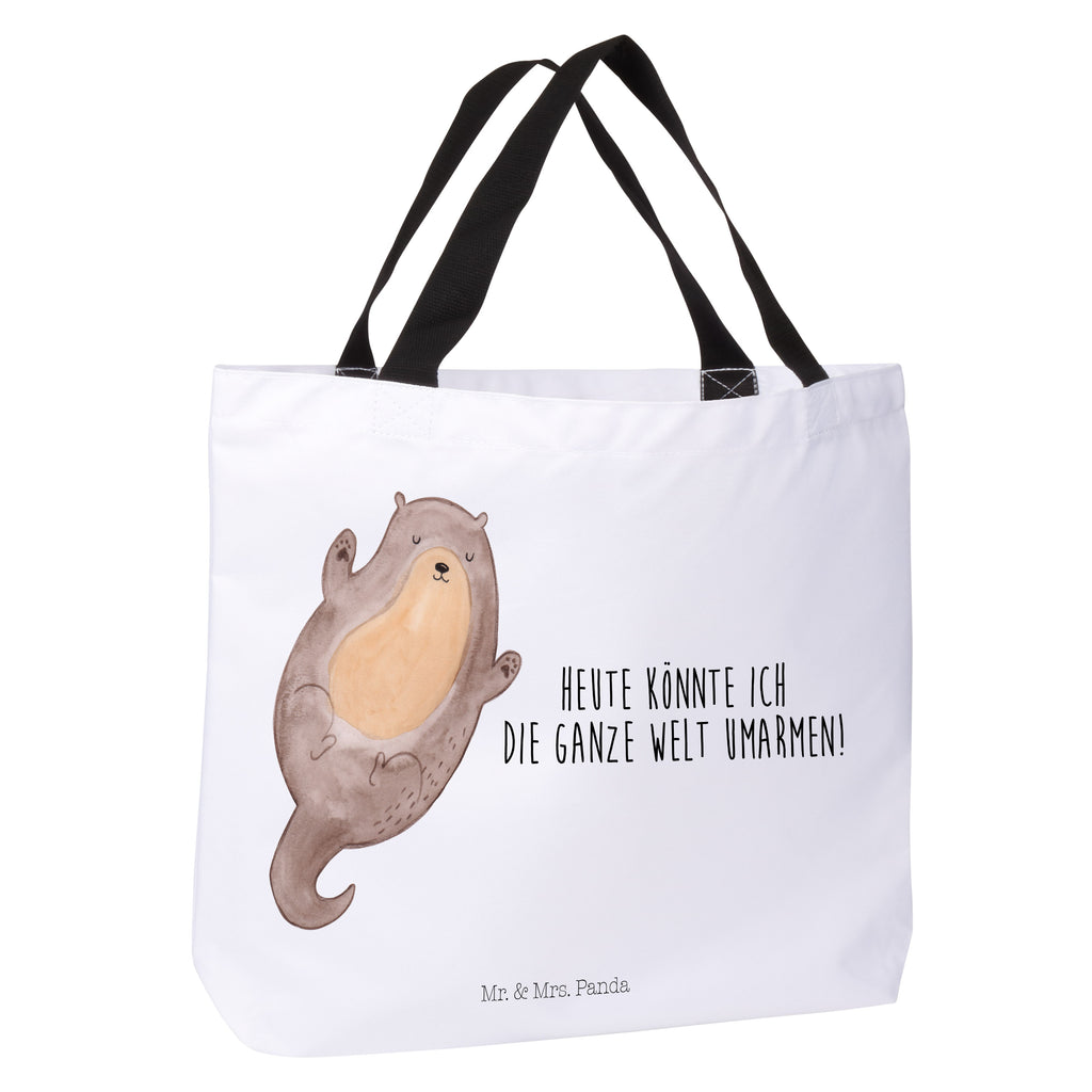 Shopper Otter Umarmen Beutel, Einkaufstasche, Tasche, Strandtasche, Einkaufsbeutel, Shopper, Schultasche, Freizeittasche, Tragebeutel, Schulbeutel, Alltagstasche, Otter, Fischotter, Seeotter, Otter Seeotter See Otter