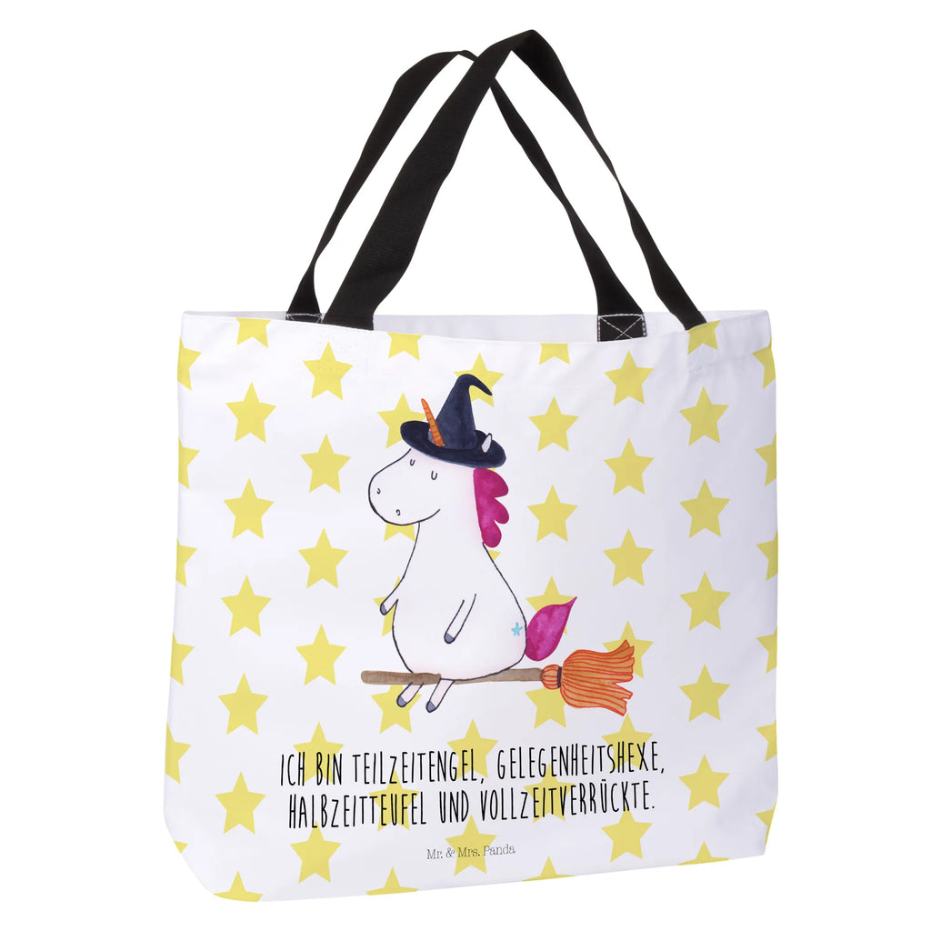 Shopper Einhorn Hexe Beutel, Einkaufstasche, Tasche, Strandtasche, Einkaufsbeutel, Shopper, Schultasche, Freizeittasche, Tragebeutel, Schulbeutel, Alltagstasche, Einhorn, Einhörner, Einhorn Deko, Pegasus, Unicorn, Frau, Ehefrau, Hexe, Teufel, Engel, Verrückte, Freundin, Leben, Zicke