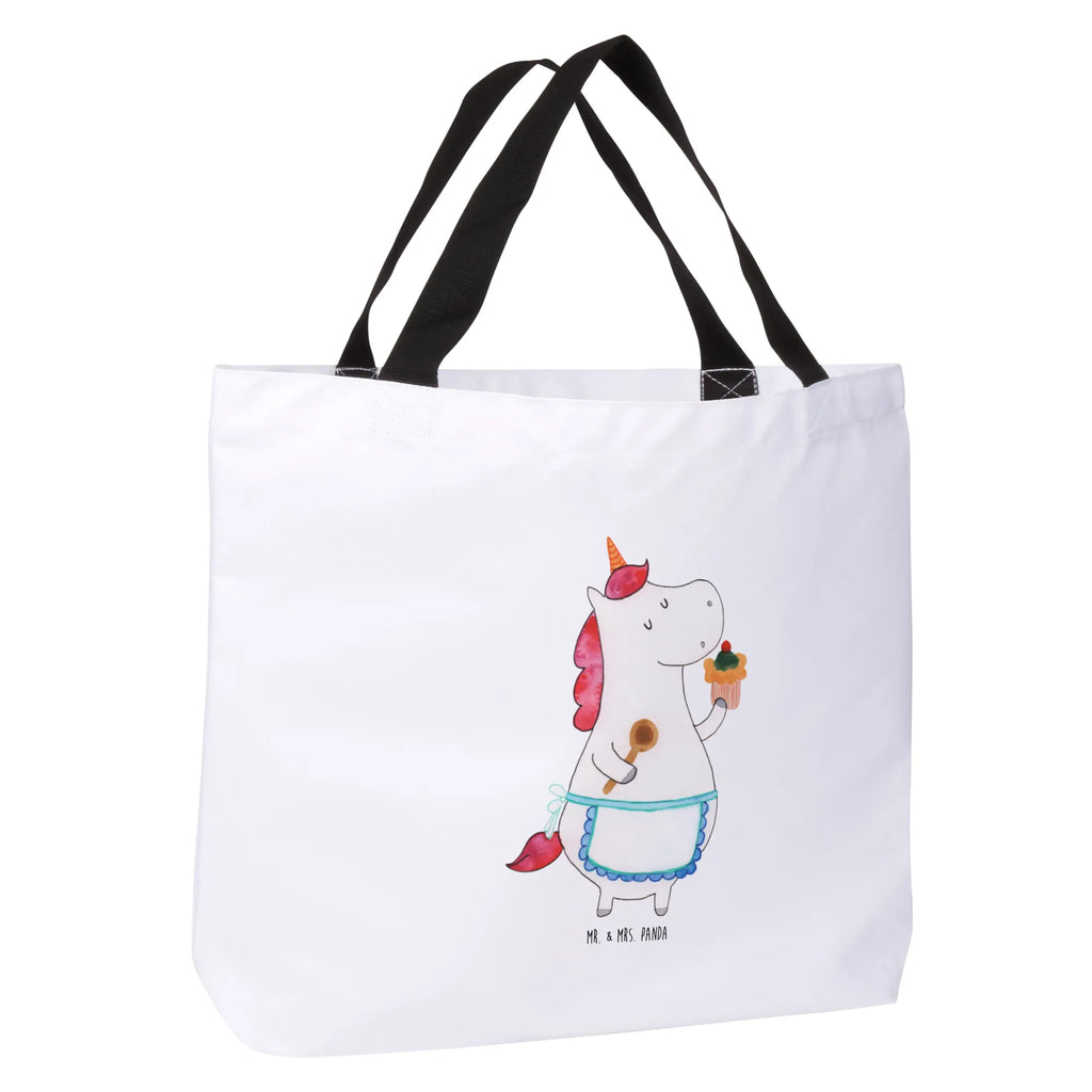 Shopper Einhorn Küchenfee Beutel, Einkaufstasche, Tasche, Strandtasche, Einkaufsbeutel, Shopper, Schultasche, Freizeittasche, Tragebeutel, Schulbeutel, Alltagstasche, Einhorn, Einhörner, Einhorn Deko, Unicorn, backen, Muffin, Motivation, Träumer, träumen, Bäckerin, Hobbykoch, Koch, Torte, Kuchen