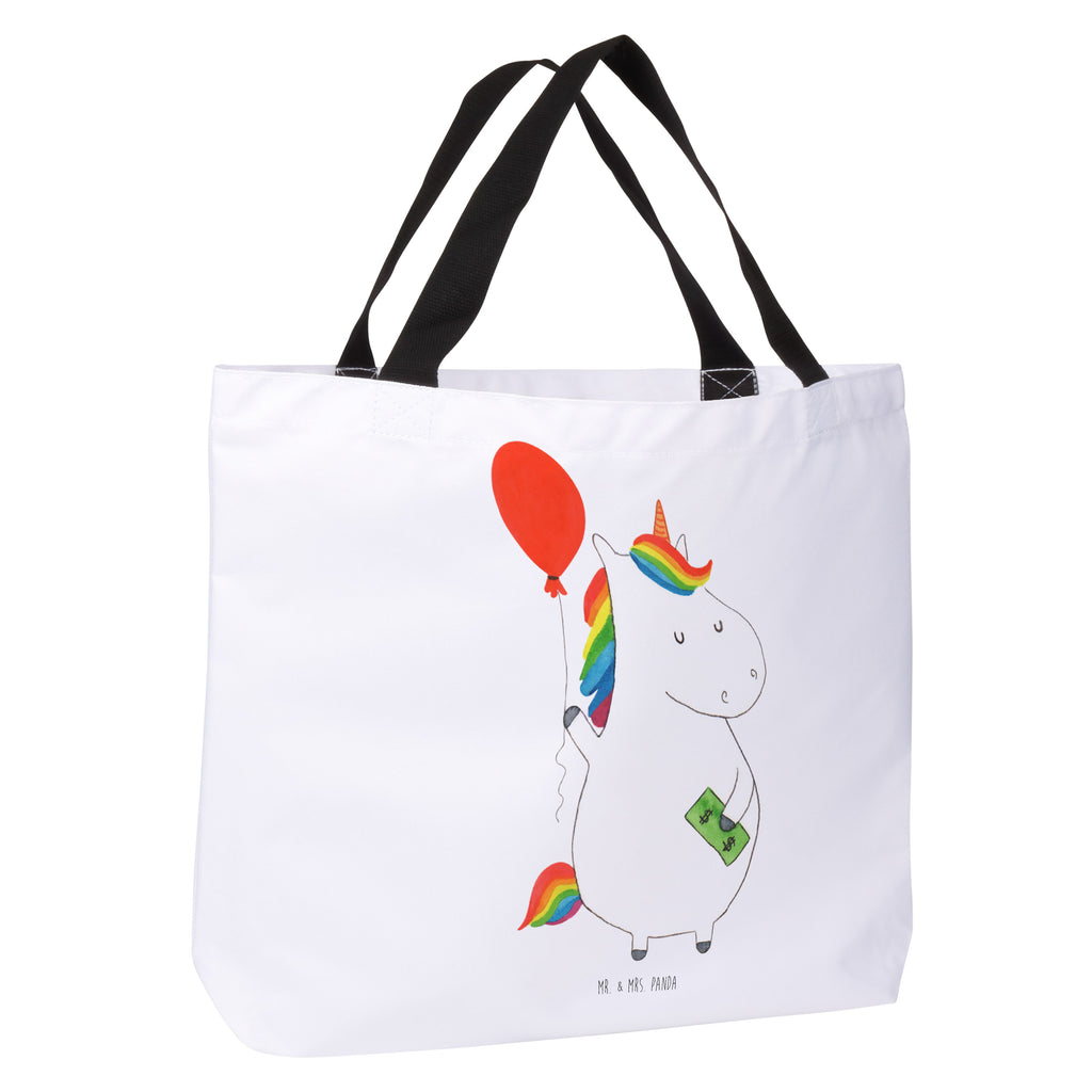 Shopper Einhorn Luftballon Beutel, Einkaufstasche, Tasche, Strandtasche, Einkaufsbeutel, Shopper, Schultasche, Freizeittasche, Tragebeutel, Schulbeutel, Alltagstasche, Einhorn, Einhörner, Einhorn Deko, Pegasus, Unicorn, Luftballon, Geld, Lebenslust, Freude, Geschenk, Freundin