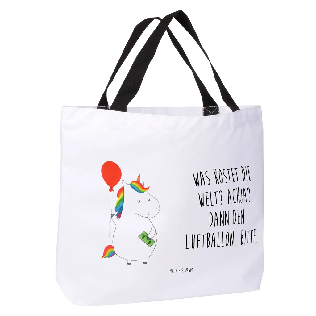 Shopper Einhorn Luftballon Beutel, Einkaufstasche, Tasche, Strandtasche, Einkaufsbeutel, Shopper, Schultasche, Freizeittasche, Tragebeutel, Schulbeutel, Alltagstasche, Einhorn, Einhörner, Einhorn Deko, Pegasus, Unicorn, Luftballon, Geld, Lebenslust, Freude, Geschenk, Freundin