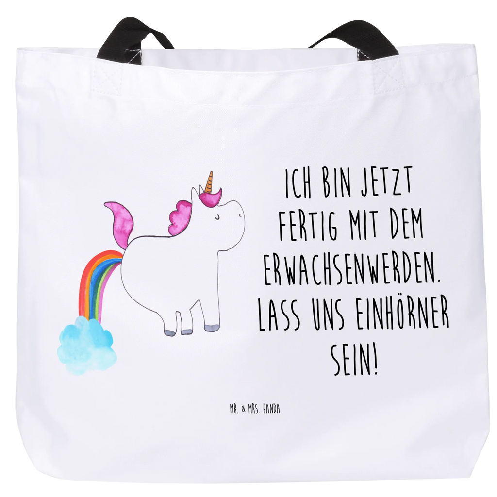 Shopper Einhorn Pupsen Beutel, Einkaufstasche, Tasche, Strandtasche, Einkaufsbeutel, Shopper, Schultasche, Freizeittasche, Tragebeutel, Schulbeutel, Alltagstasche, Einhorn, Einhörner, Einhorn Deko, Unicorn, Pups, Regenbogen, Glitzer, Einhornpower, Erwachsenwerden, Spaß, lustig, Freundin