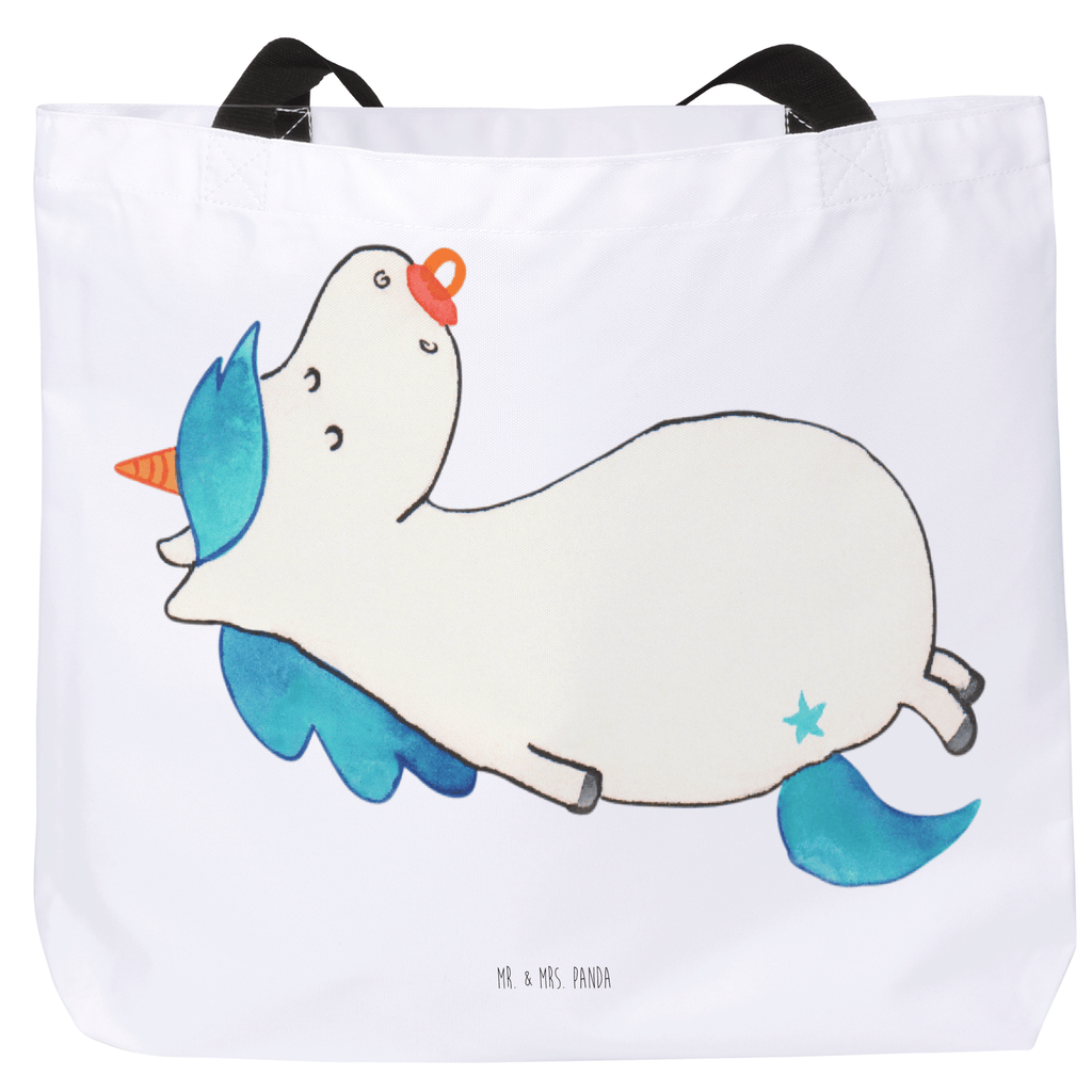 Shopper Einhorn Schnuller Beutel, Einkaufstasche, Tasche, Strandtasche, Einkaufsbeutel, Shopper, Schultasche, Freizeittasche, Tragebeutel, Schulbeutel, Alltagstasche, Einhorn, Einhörner, Einhorn Deko, Pegasus, Unicorn, Baby, Kleinkind, Geburt, Geburtstag, Säugling, Schnuller, Geschenk Geburt, Mutter, Mama