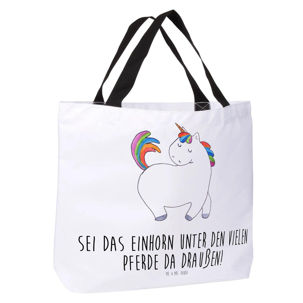 Shopper Einhorn Stolzieren Beutel, Einkaufstasche, Tasche, Strandtasche, Einkaufsbeutel, Shopper, Schultasche, Freizeittasche, Tragebeutel, Schulbeutel, Alltagstasche, Einhorn, Einhörner, Einhorn Deko, Pegasus, Unicorn, stolz, anders, bunt, Pferd, Reiter, Reiten, Freundin, Geschenk