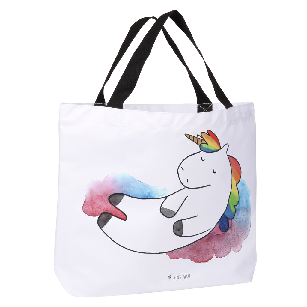 Shopper Einhorn Wolke 7 Beutel, Einkaufstasche, Tasche, Strandtasche, Einkaufsbeutel, Shopper, Schultasche, Freizeittasche, Tragebeutel, Schulbeutel, Alltagstasche, Einhorn, Einhörner, Einhorn Deko, Pegasus, Unicorn, verliebt, Menschen, witzig, lustig, Geschenk, Glaube, Realität, Lächeln