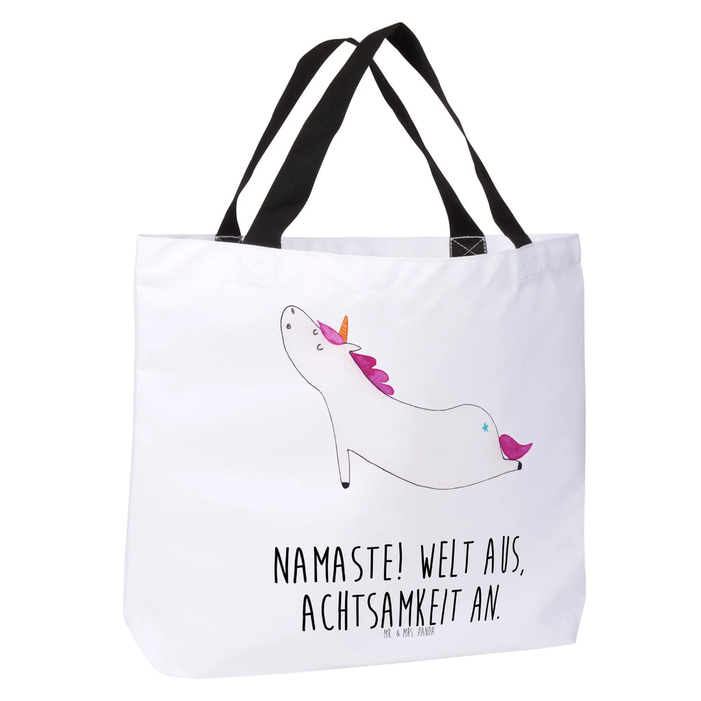 Shopper Einhorn Yoga Beutel, Einkaufstasche, Tasche, Strandtasche, Einkaufsbeutel, Shopper, Schultasche, Freizeittasche, Tragebeutel, Schulbeutel, Alltagstasche, Einhorn, Einhörner, Einhorn Deko, Pegasus, Unicorn, Yoga, Namaste, Achtsamkeit, Entspannung, Joga, Yogamatte, Sport, lustig, witzig, süß