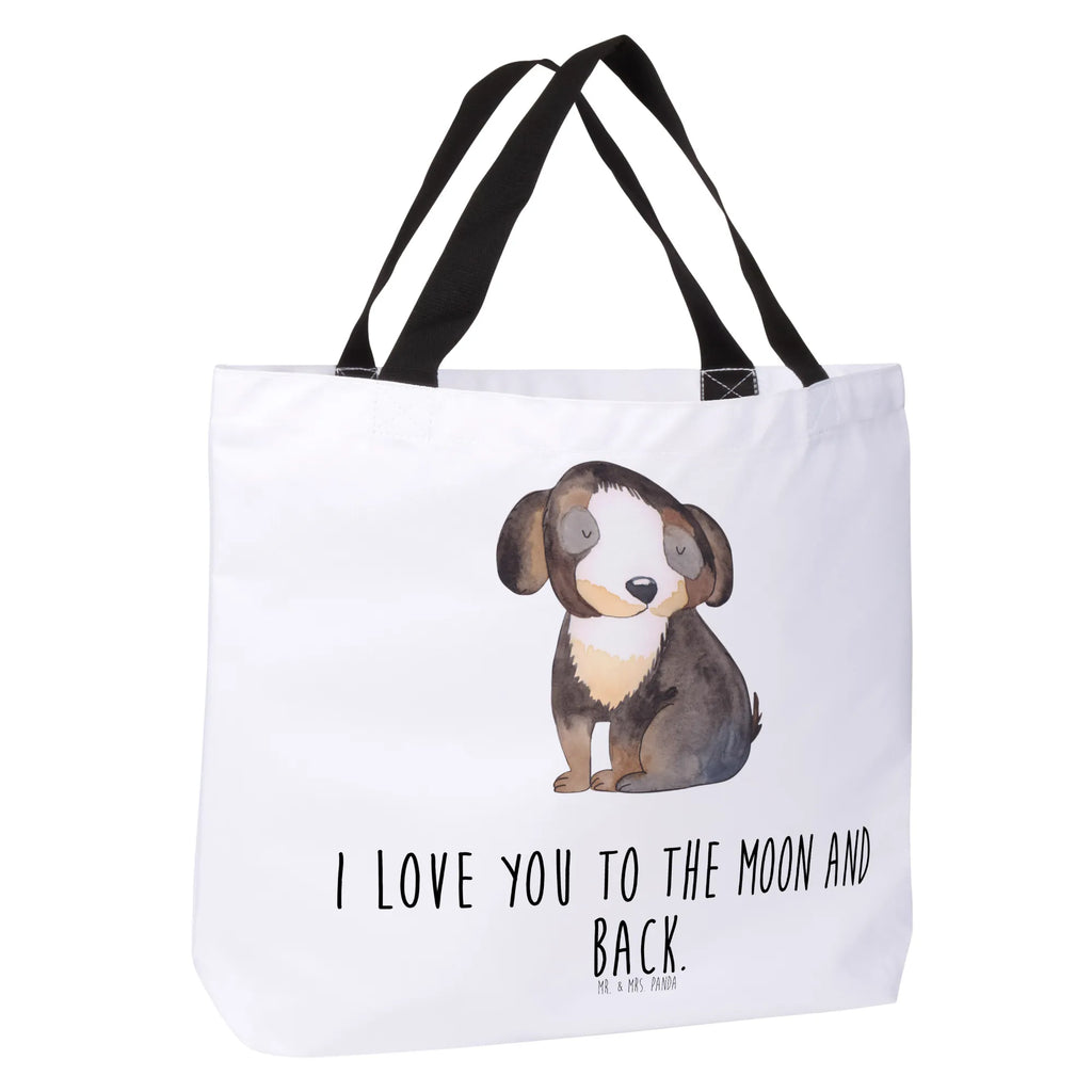 Shopper Hund Entspannen Beutel, Einkaufstasche, Tasche, Strandtasche, Einkaufsbeutel, Shopper, Schultasche, Freizeittasche, Tragebeutel, Schulbeutel, Alltagstasche, Hund, Hundemotiv, Haustier, Hunderasse, Tierliebhaber, Hundebesitzer, Sprüche, schwarzer Hund, Hundeliebe, Liebe, Hundeglück