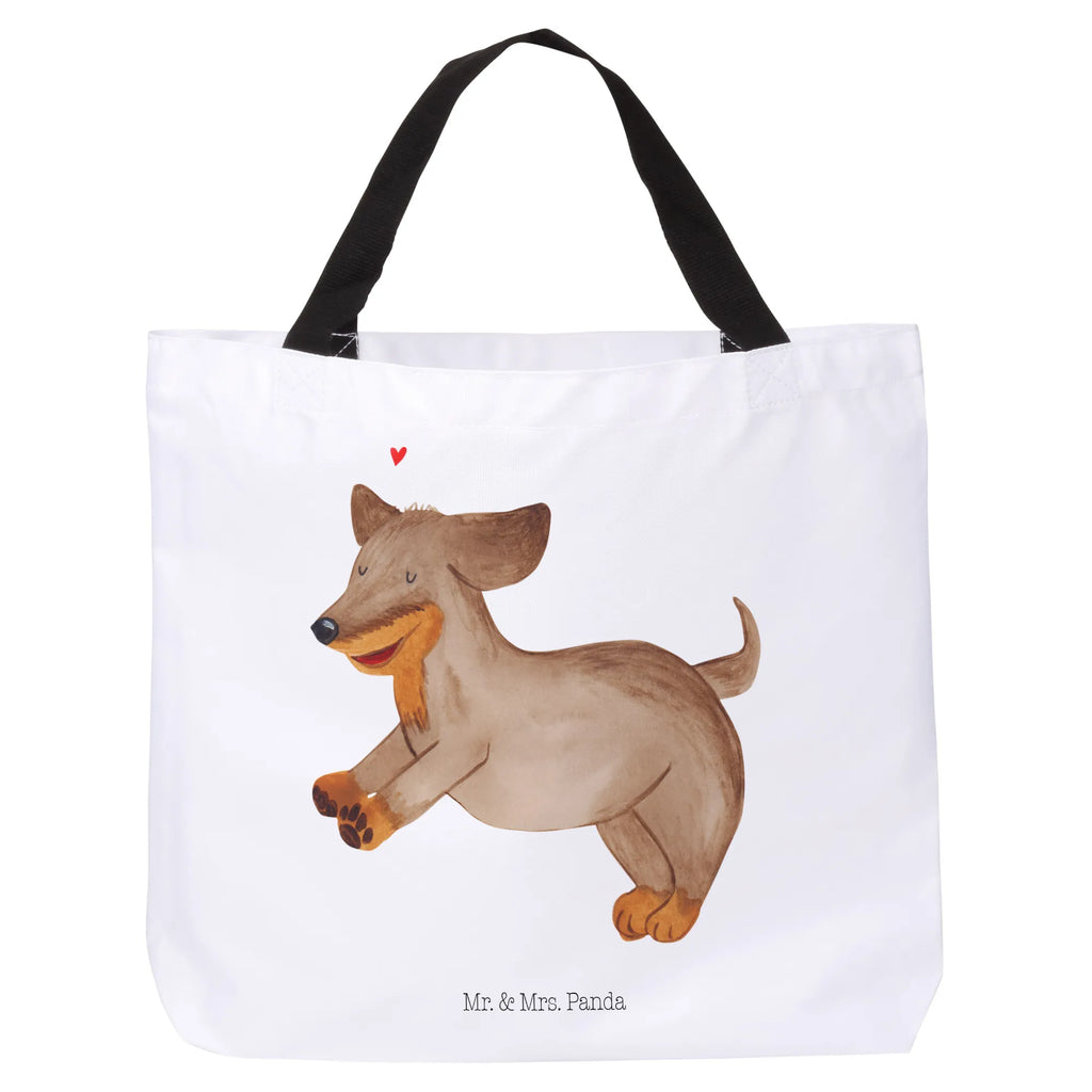 Shopper Hund Dackel Beutel, Einkaufstasche, Tasche, Strandtasche, Einkaufsbeutel, Shopper, Schultasche, Freizeittasche, Tragebeutel, Schulbeutel, Alltagstasche, Hund, Hundemotiv, Haustier, Hunderasse, Tierliebhaber, Hundebesitzer, Sprüche, Hunde, Dackel, Dachshund, happy dog