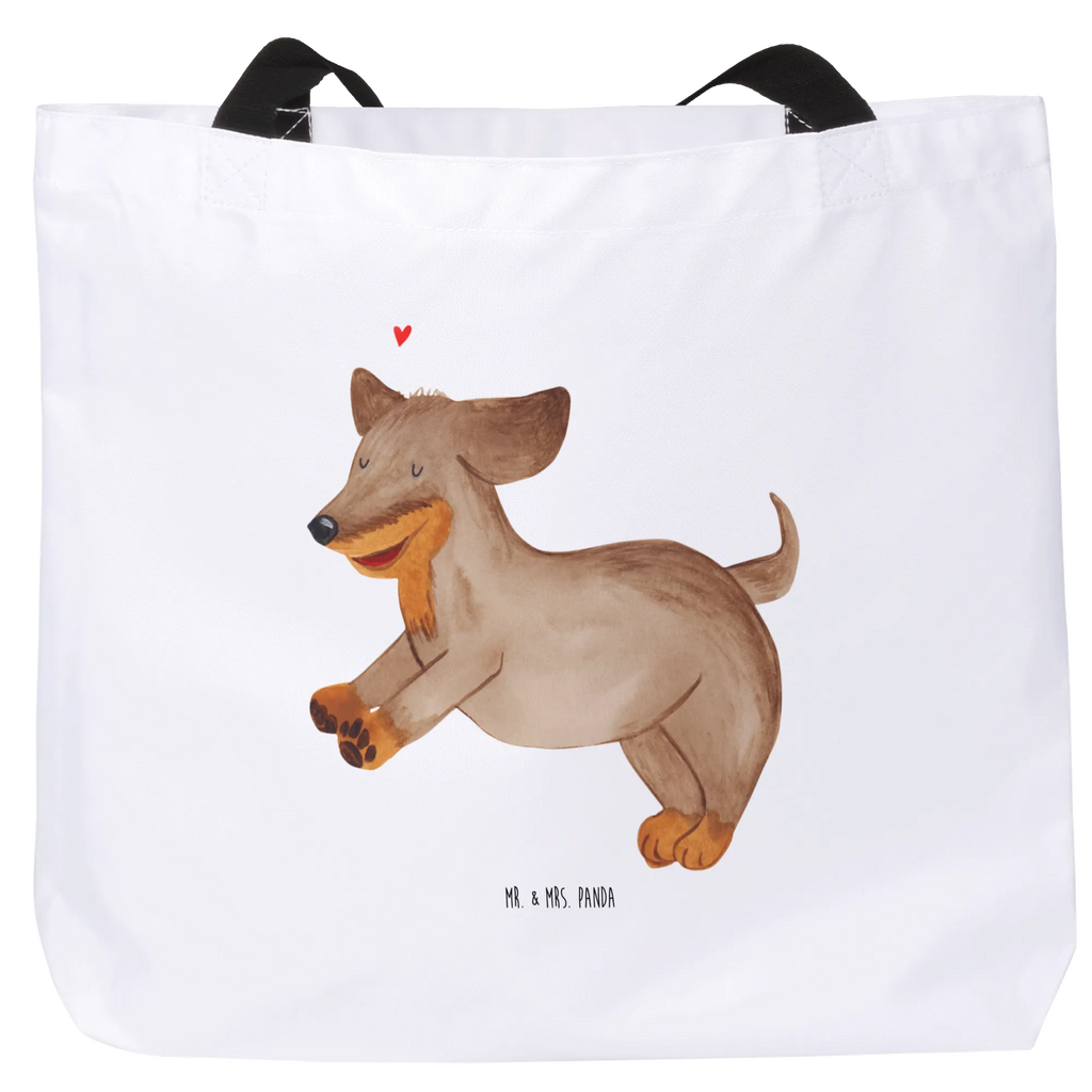 Shopper Hund Dackel Beutel, Einkaufstasche, Tasche, Strandtasche, Einkaufsbeutel, Shopper, Schultasche, Freizeittasche, Tragebeutel, Schulbeutel, Alltagstasche, Hund, Hundemotiv, Haustier, Hunderasse, Tierliebhaber, Hundebesitzer, Sprüche, Hunde, Dackel, Dachshund, happy dog