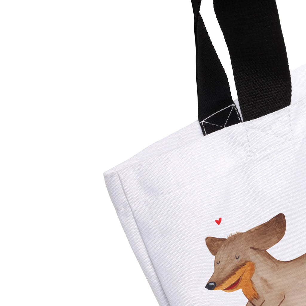 Shopper Hund Dackel Beutel, Einkaufstasche, Tasche, Strandtasche, Einkaufsbeutel, Shopper, Schultasche, Freizeittasche, Tragebeutel, Schulbeutel, Alltagstasche, Hund, Hundemotiv, Haustier, Hunderasse, Tierliebhaber, Hundebesitzer, Sprüche, Hunde, Dackel, Dachshund, happy dog