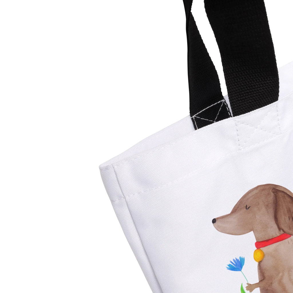 Shopper Hund Blume Beutel, Einkaufstasche, Tasche, Strandtasche, Einkaufsbeutel, Shopper, Schultasche, Freizeittasche, Tragebeutel, Schulbeutel, Alltagstasche, Hund, Hundemotiv, Haustier, Hunderasse, Tierliebhaber, Hundebesitzer, Sprüche, Hunde, Frauchen, Hundeliebe