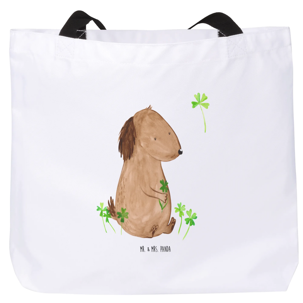 Shopper Hund Kleeblatt Beutel, Einkaufstasche, Tasche, Strandtasche, Einkaufsbeutel, Shopper, Schultasche, Freizeittasche, Tragebeutel, Schulbeutel, Alltagstasche, Hund, Hundemotiv, Haustier, Hunderasse, Tierliebhaber, Hundebesitzer, Sprüche, Kleeblatt, Glück, Tagträume, Motivation, Neuanfang, Geschenk, Glücksbringer, Selbstliebe, Achtsamkeit