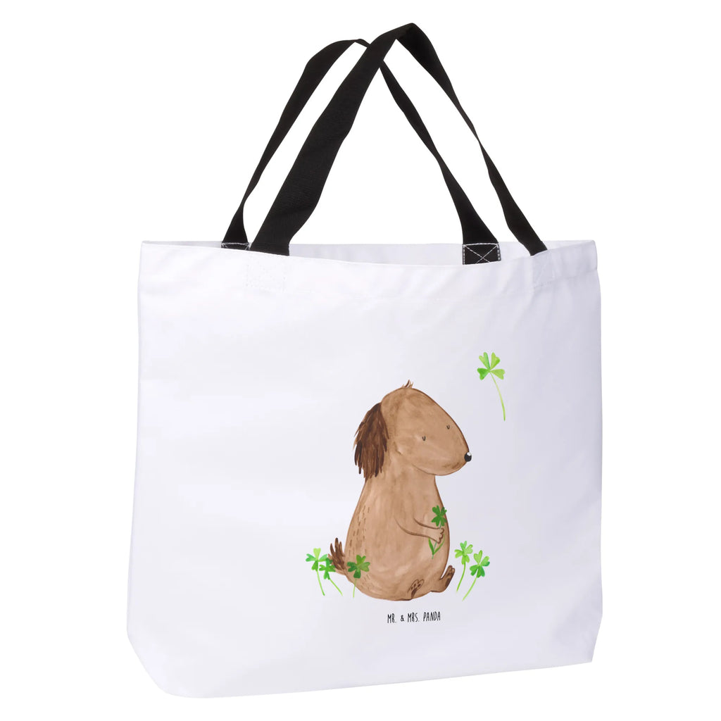 Shopper Hund Kleeblatt Beutel, Einkaufstasche, Tasche, Strandtasche, Einkaufsbeutel, Shopper, Schultasche, Freizeittasche, Tragebeutel, Schulbeutel, Alltagstasche, Hund, Hundemotiv, Haustier, Hunderasse, Tierliebhaber, Hundebesitzer, Sprüche, Kleeblatt, Glück, Tagträume, Motivation, Neuanfang, Geschenk, Glücksbringer, Selbstliebe, Achtsamkeit