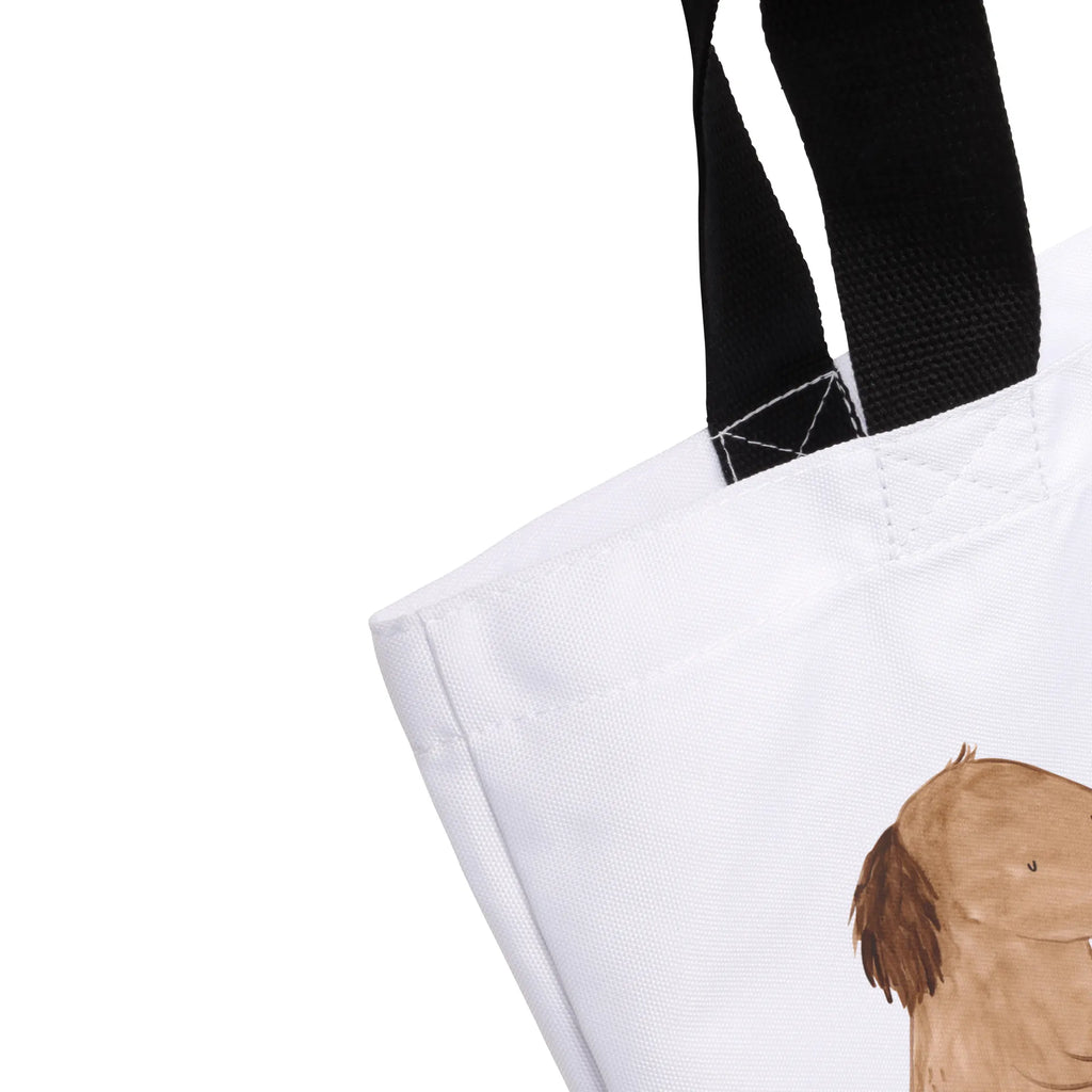 Shopper Hund Kleeblatt Beutel, Einkaufstasche, Tasche, Strandtasche, Einkaufsbeutel, Shopper, Schultasche, Freizeittasche, Tragebeutel, Schulbeutel, Alltagstasche, Hund, Hundemotiv, Haustier, Hunderasse, Tierliebhaber, Hundebesitzer, Sprüche, Kleeblatt, Glück, Tagträume, Motivation, Neuanfang, Geschenk, Glücksbringer, Selbstliebe, Achtsamkeit