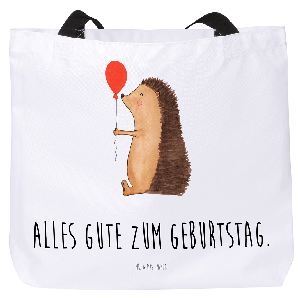 Shopper Igel Luftballon Beutel, Einkaufstasche, Tasche, Strandtasche, Einkaufsbeutel, Shopper, Schultasche, Freizeittasche, Tragebeutel, Schulbeutel, Alltagstasche, Tiermotive, Gute Laune, lustige Sprüche, Tiere, Igel, Geburtstag, Herzlichen Glückwunsch, Glückwunsch, Geburtstagskind, Ballon, Happy Birthday