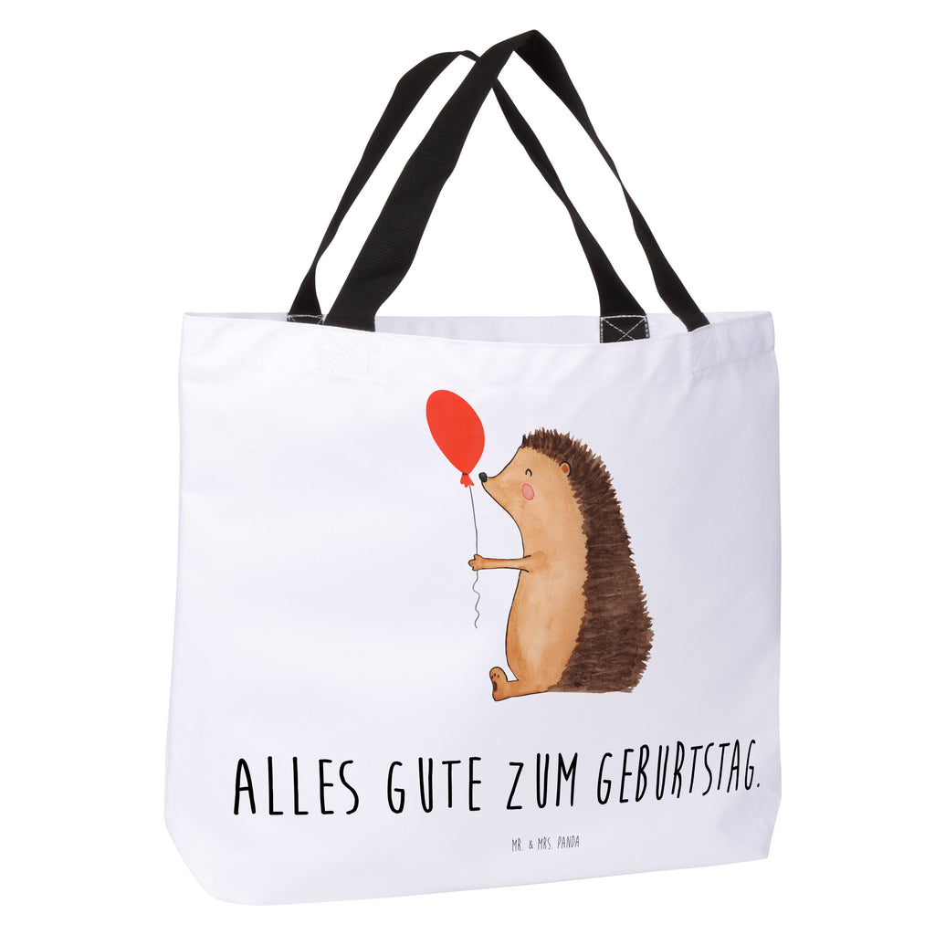 Shopper Igel Luftballon Beutel, Einkaufstasche, Tasche, Strandtasche, Einkaufsbeutel, Shopper, Schultasche, Freizeittasche, Tragebeutel, Schulbeutel, Alltagstasche, Tiermotive, Gute Laune, lustige Sprüche, Tiere, Igel, Geburtstag, Herzlichen Glückwunsch, Glückwunsch, Geburtstagskind, Ballon, Happy Birthday