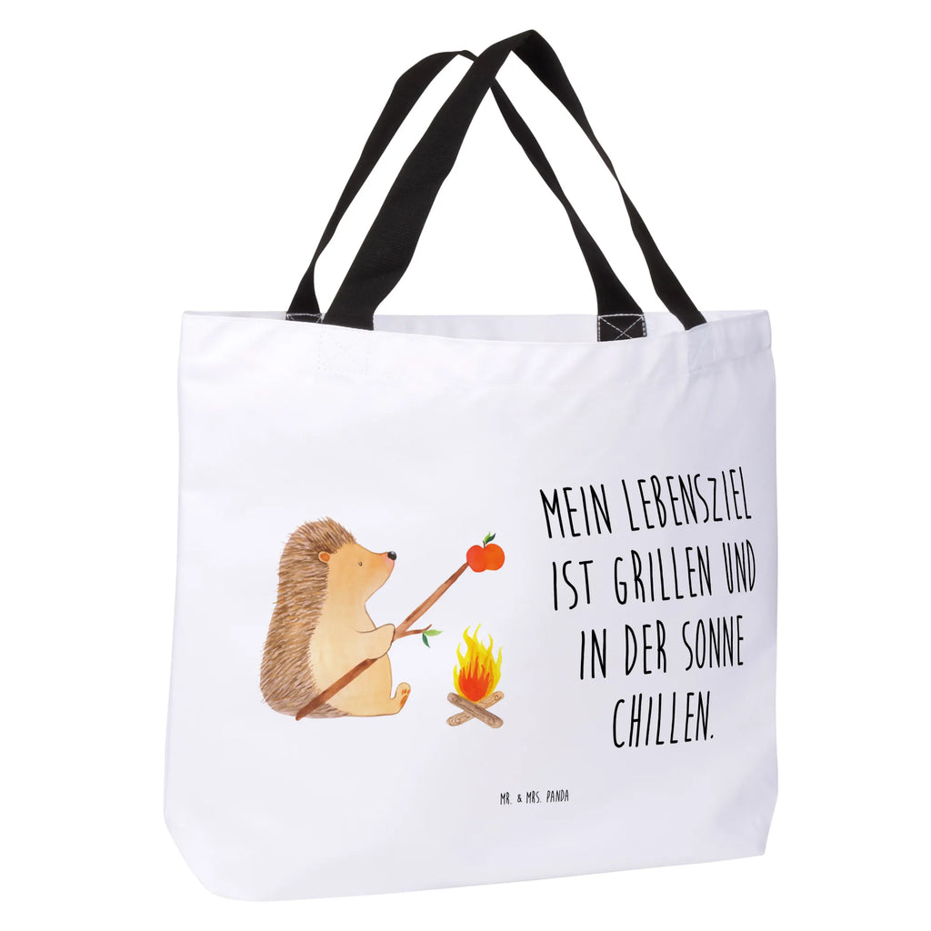 Shopper Igel Grillen Beutel, Einkaufstasche, Tasche, Strandtasche, Einkaufsbeutel, Shopper, Schultasche, Freizeittasche, Tragebeutel, Schulbeutel, Alltagstasche, Tiermotive, Gute Laune, lustige Sprüche, Tiere, Igel, Grillen, Ziele, Motivation, arbeitslos, Sinn des Lebens, Spruch