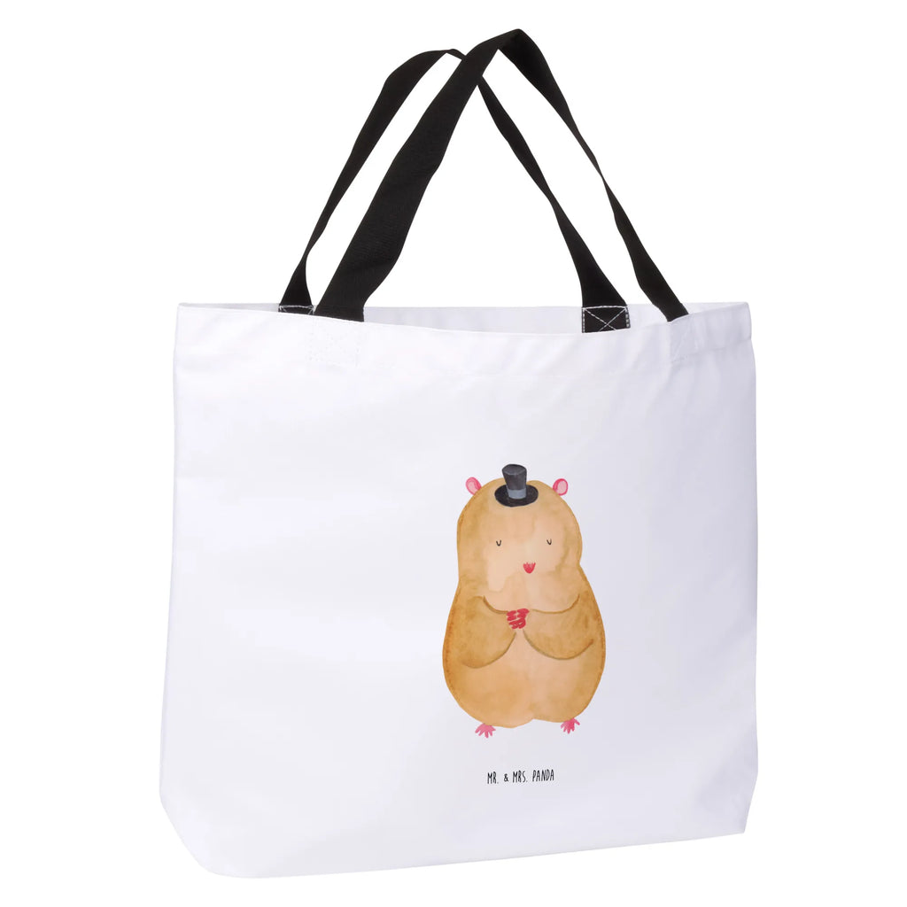 Shopper Hamster Hut Beutel, Einkaufstasche, Tasche, Strandtasche, Einkaufsbeutel, Shopper, Schultasche, Freizeittasche, Tragebeutel, Schulbeutel, Alltagstasche, Tiermotive, Gute Laune, lustige Sprüche, Tiere, Hamster, Hut, Magier, Zylinder, Zwerghamster, Zauberer