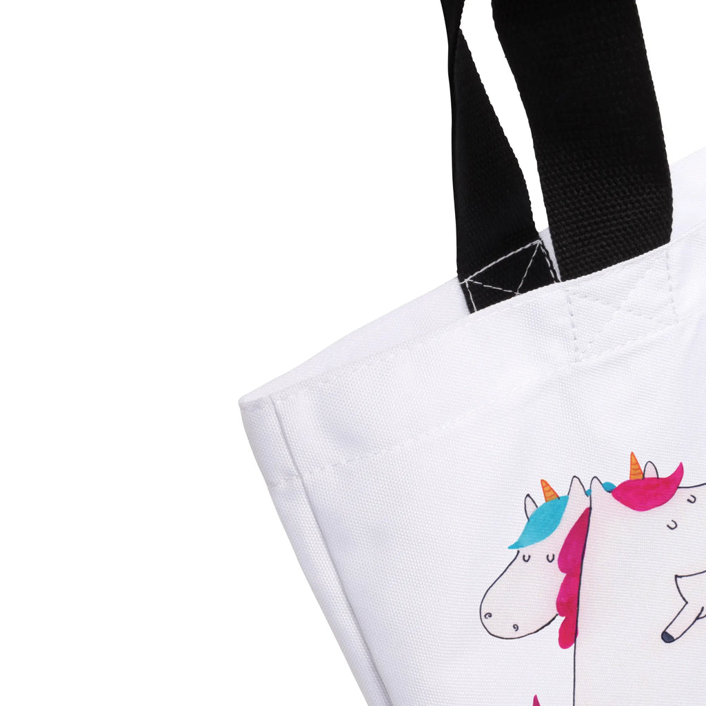 Shopper Einhörner Umarmen Beutel, Einkaufstasche, Tasche, Strandtasche, Einkaufsbeutel, Shopper, Schultasche, Freizeittasche, Tragebeutel, Schulbeutel, Alltagstasche, Einhorn, Einhörner, Einhorn Deko, Unicorn, Freundinnen, Freundin, BFF, Schwester, Schwestern, Familie, Geschwister, Sister, Liebe