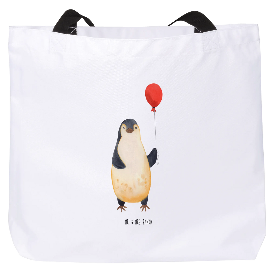 Shopper Pinguin Luftballon Beutel, Einkaufstasche, Tasche, Strandtasche, Einkaufsbeutel, Shopper, Schultasche, Freizeittasche, Tragebeutel, Schulbeutel, Alltagstasche, Pinguin, Pinguine, Luftballon, Tagträume, Lebenslust, Geschenk Freundin, Geschenkidee, beste Freundin, Motivation, Neustart, neues Leben, Liebe, Glück