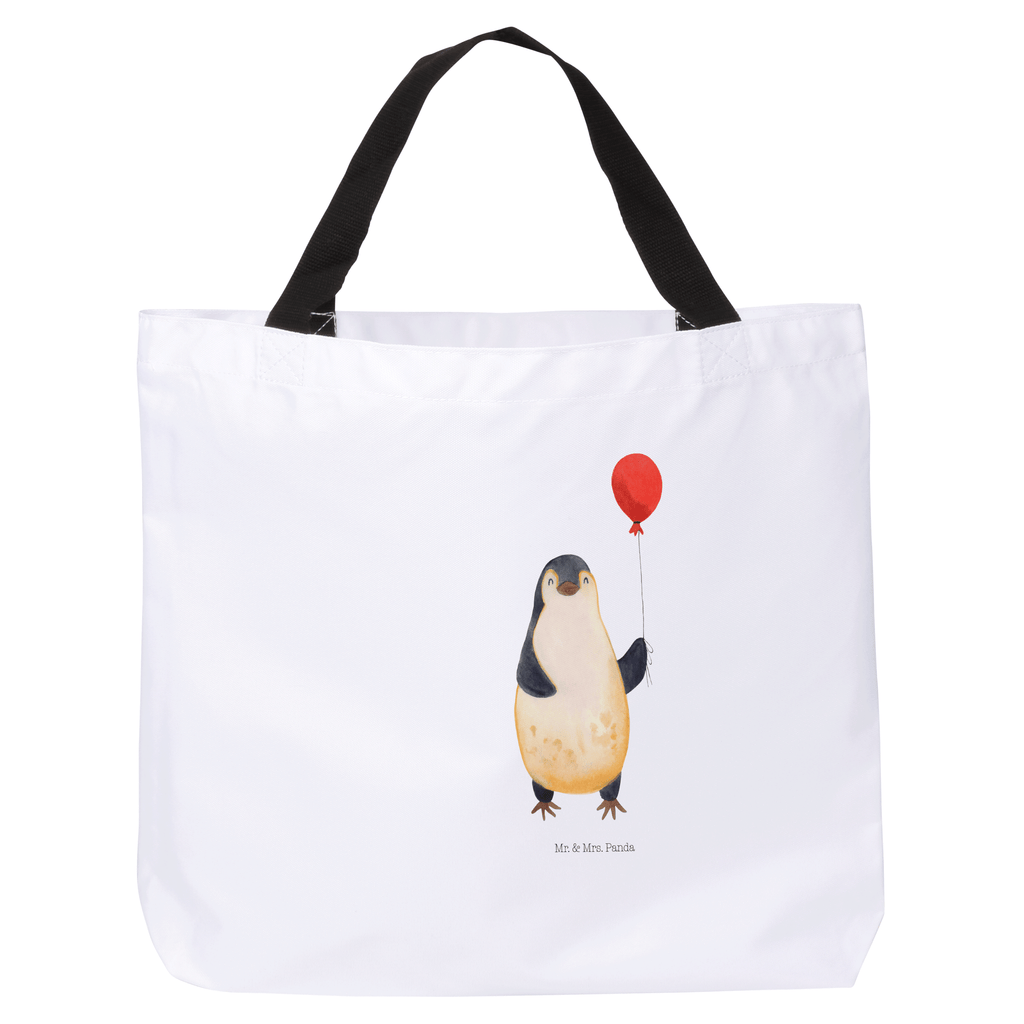 Shopper Pinguin Luftballon Beutel, Einkaufstasche, Tasche, Strandtasche, Einkaufsbeutel, Shopper, Schultasche, Freizeittasche, Tragebeutel, Schulbeutel, Alltagstasche, Pinguin, Pinguine, Luftballon, Tagträume, Lebenslust, Geschenk Freundin, Geschenkidee, beste Freundin, Motivation, Neustart, neues Leben, Liebe, Glück