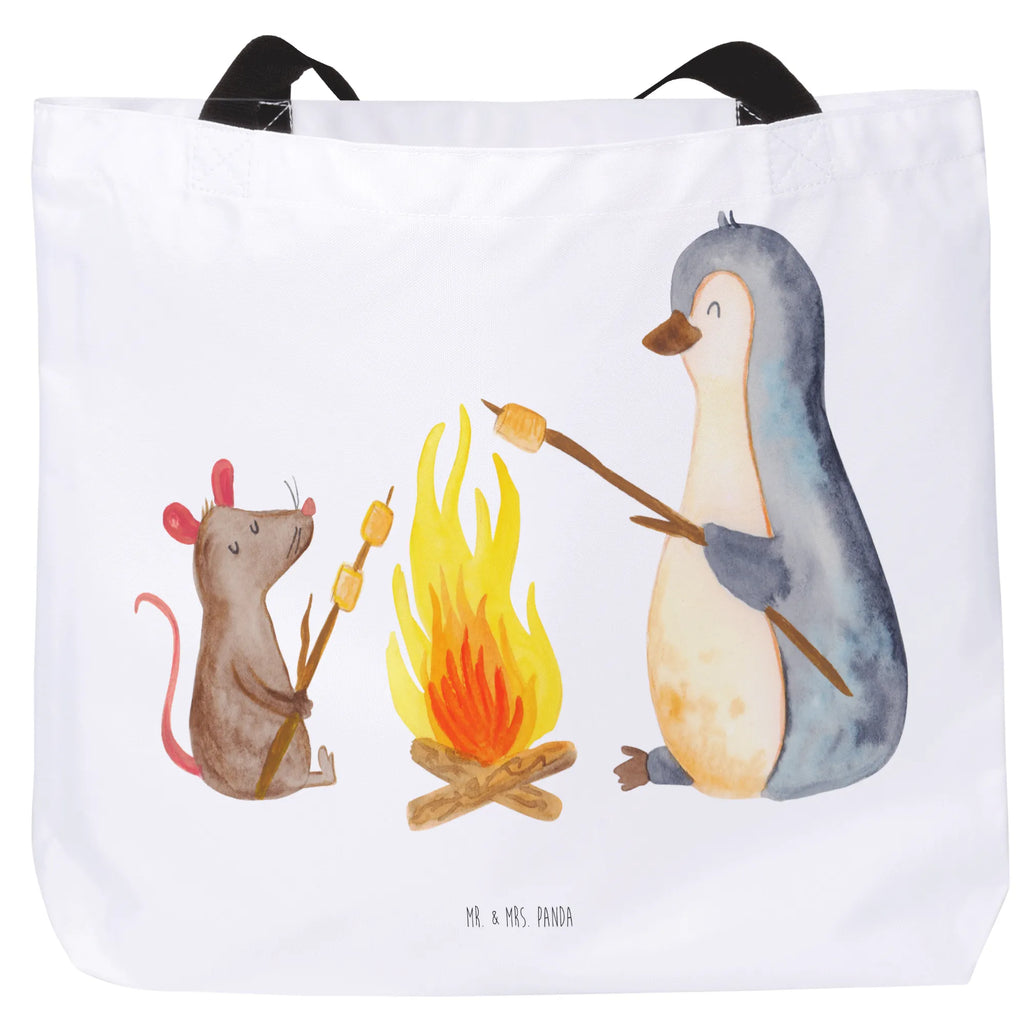 Shopper Pinguin Lagerfeuer Beutel, Einkaufstasche, Tasche, Strandtasche, Einkaufsbeutel, Shopper, Schultasche, Freizeittasche, Tragebeutel, Schulbeutel, Alltagstasche, Pinguin, Maus, Pinguine, Lagerfeuer, Leben, Arbeit, Job, Motivation, Büro, Büroalltag, Lebensspruch, Lebensmotivation, Neustart, Liebe, grillen, Feuer, Marshmallows