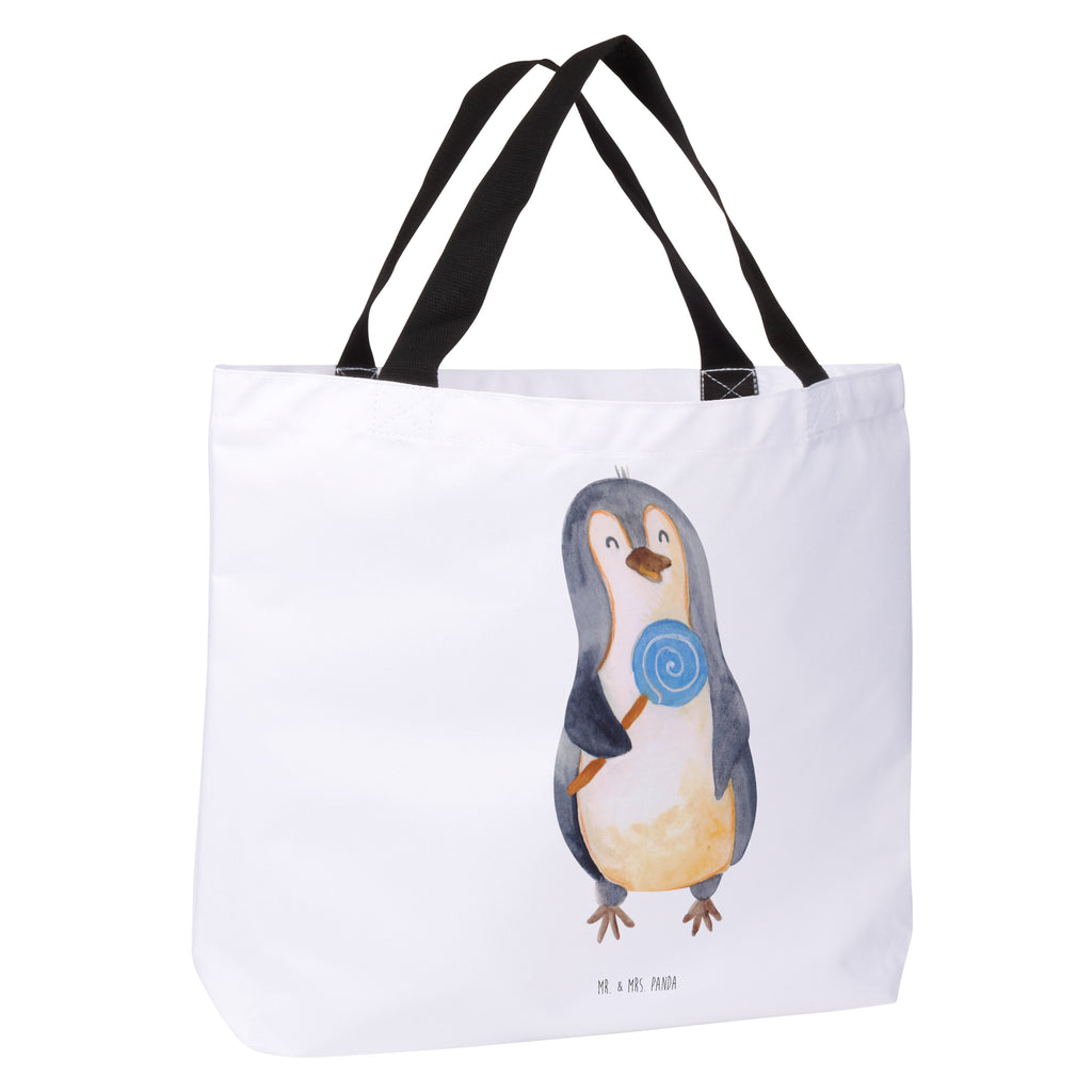 Shopper Pinguin Lolli Beutel, Einkaufstasche, Tasche, Strandtasche, Einkaufsbeutel, Shopper, Schultasche, Freizeittasche, Tragebeutel, Schulbeutel, Alltagstasche, Pinguin, Pinguine, Lolli, Süßigkeiten, Blödsinn, Spruch, Rebell, Gauner, Ganove, Rabauke