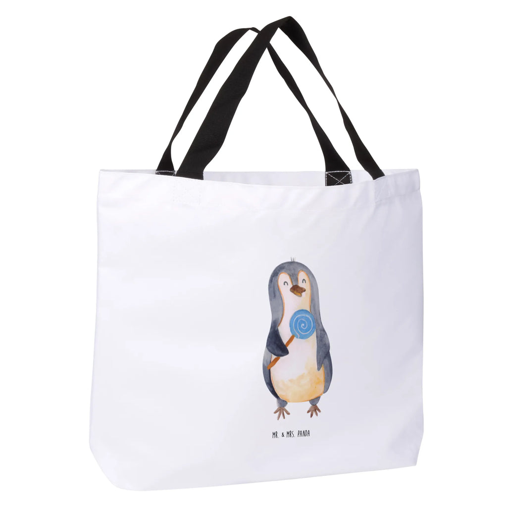 Shopper Pinguin Lolli Beutel, Einkaufstasche, Tasche, Strandtasche, Einkaufsbeutel, Shopper, Schultasche, Freizeittasche, Tragebeutel, Schulbeutel, Alltagstasche, Pinguin, Pinguine, Lolli, Süßigkeiten, Blödsinn, Spruch, Rebell, Gauner, Ganove, Rabauke