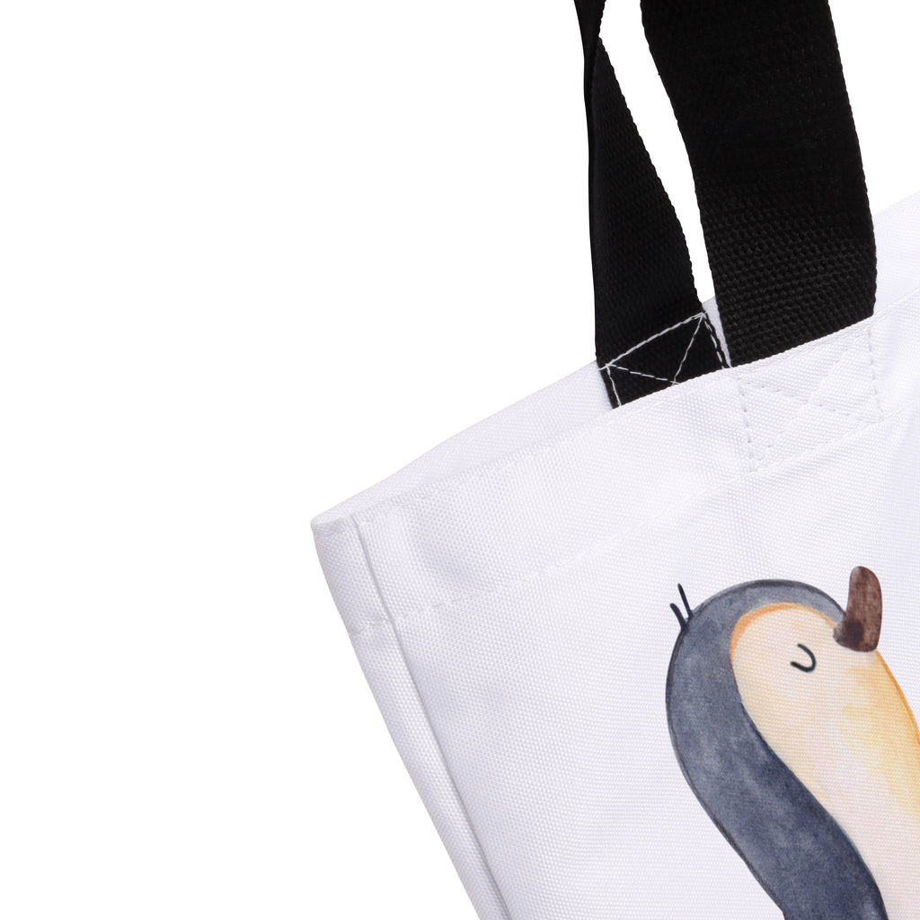 Shopper Pinguin marschieren Beutel, Einkaufstasche, Tasche, Strandtasche, Einkaufsbeutel, Shopper, Schultasche, Freizeittasche, Tragebeutel, Schulbeutel, Alltagstasche, Pinguin, Pinguine, Frühaufsteher, Langschläfer, Bruder, Schwester, Familie